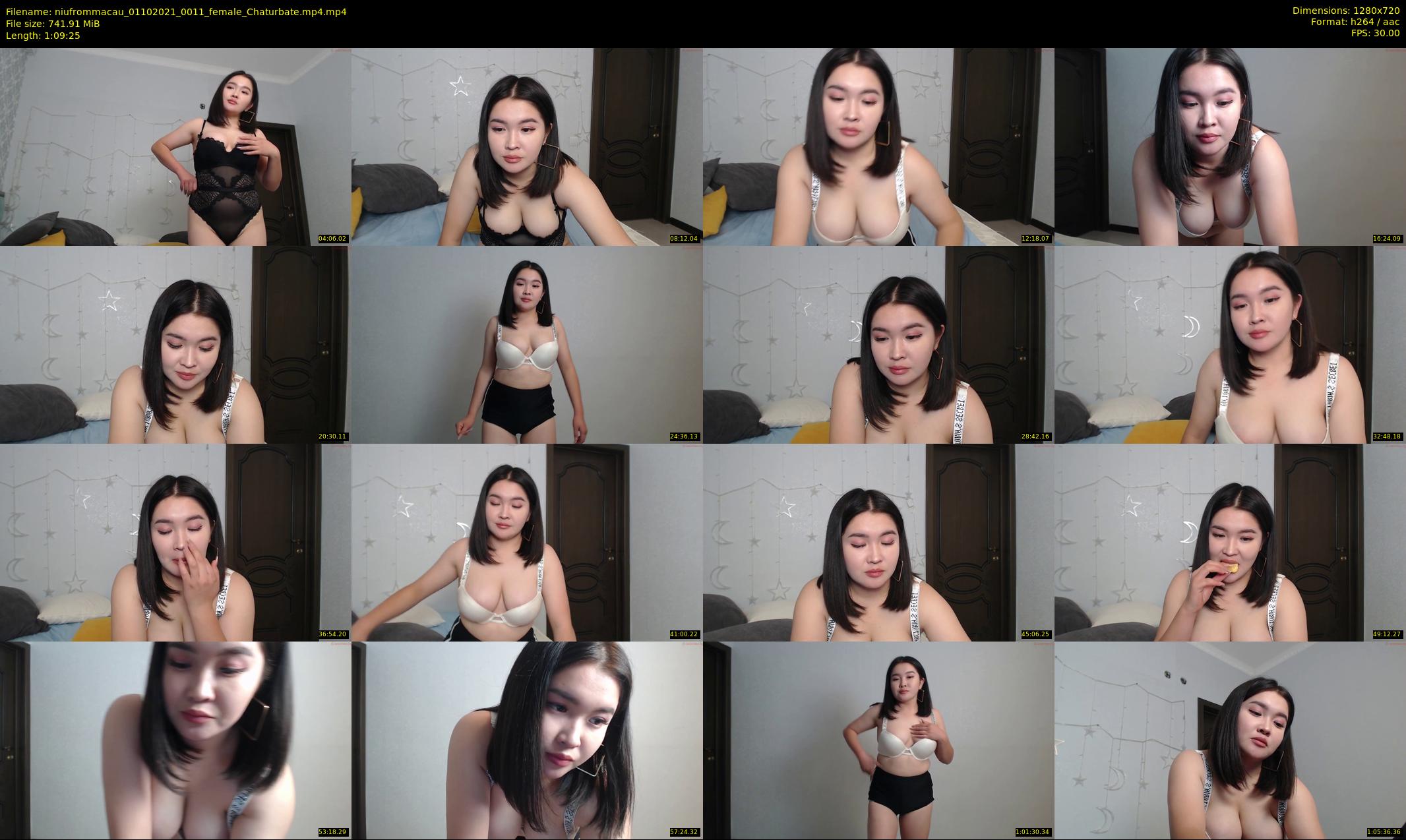 niufrommacau — 70 minute Chaturbate female cam show recording, 720p, Oct 1, 2021