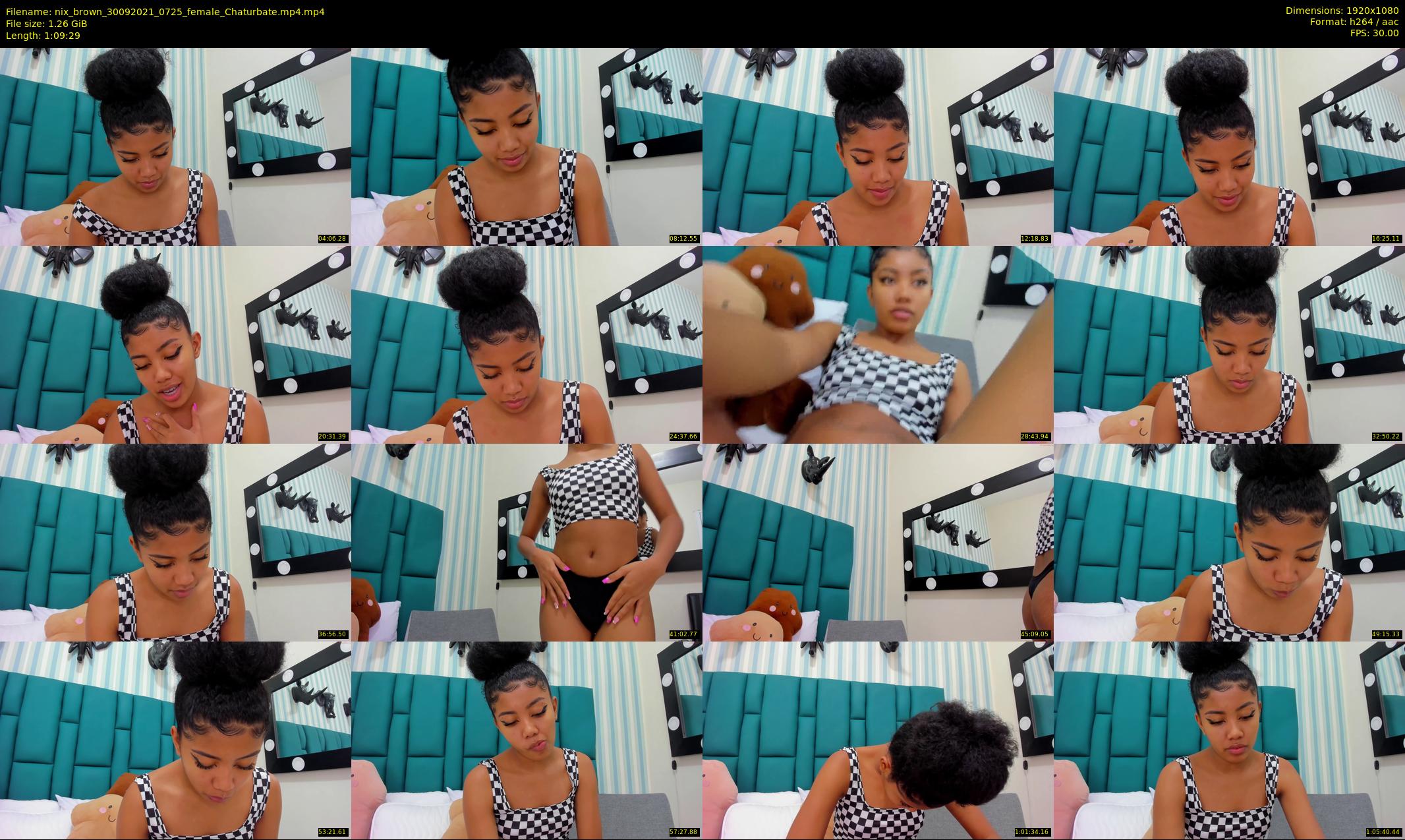 nix_brown — 70 minute Chaturbate female cam show recording, 1080p, Sep 30, 2021