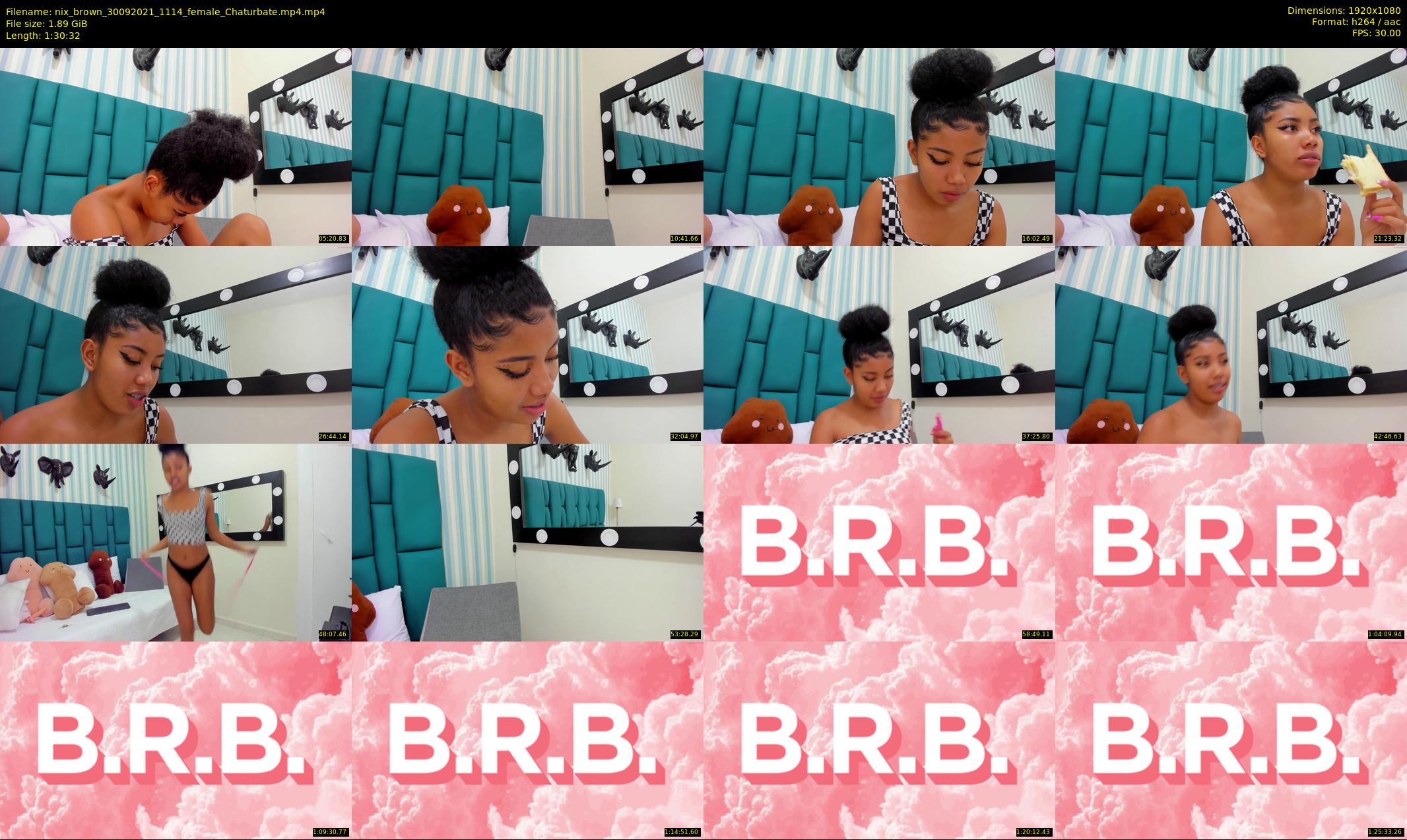 nix_brown — 91 minute Chaturbate female cam show recording, 1080p, Sep 30, 2021