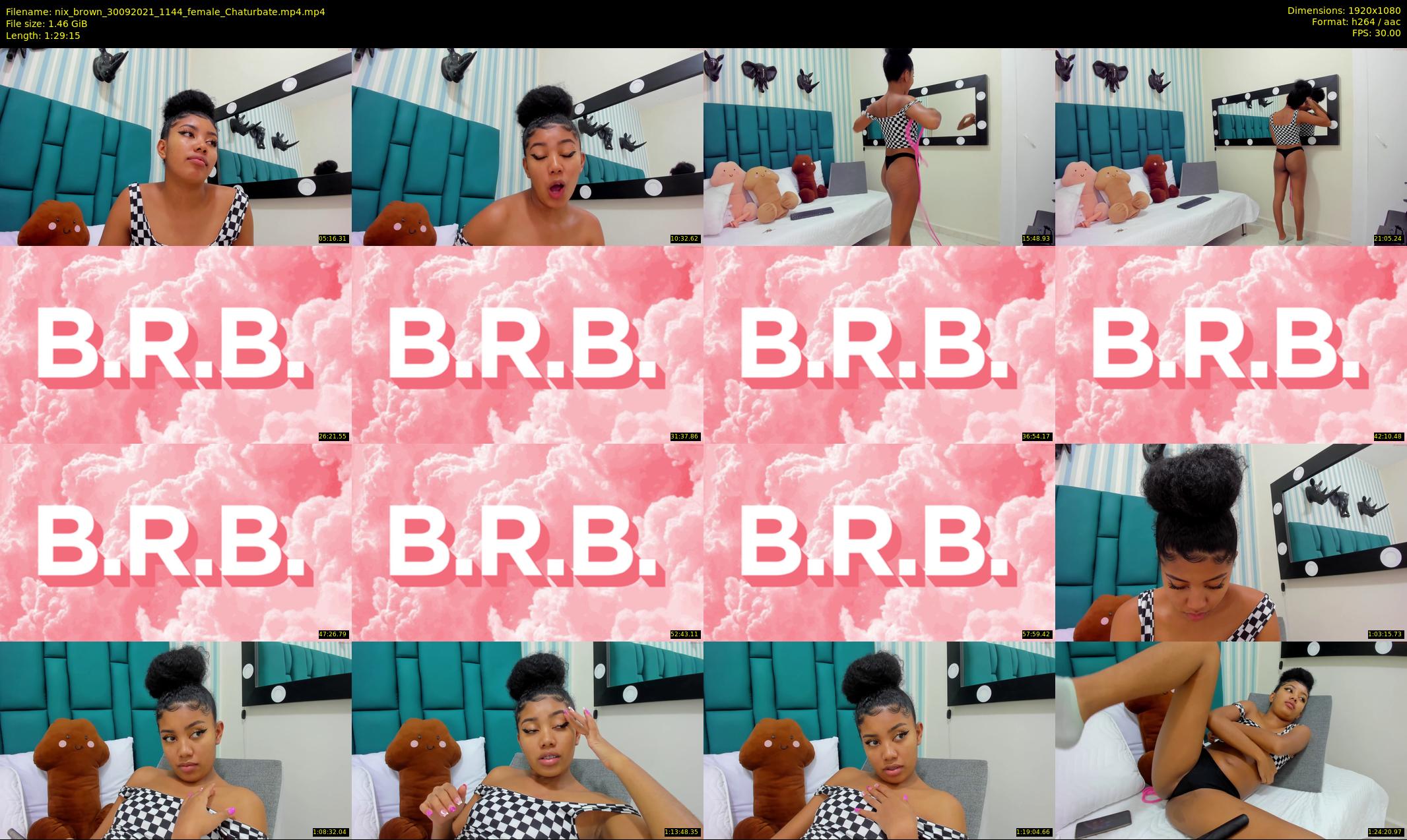 nix_brown — 90 minute Chaturbate female cam show recording, 1080p, Sep 30, 2021