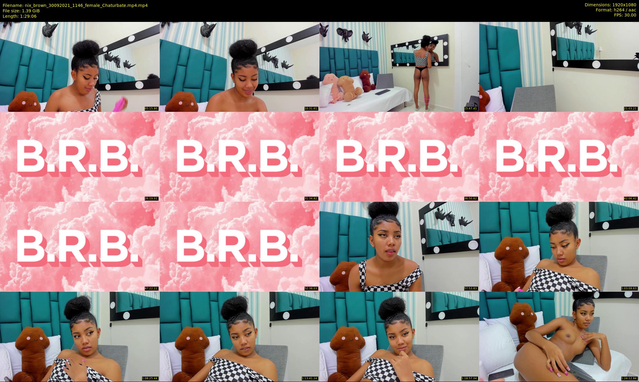 nix_brown — 90 minute Chaturbate female cam show recording, 1080p, Sep 30, 2021