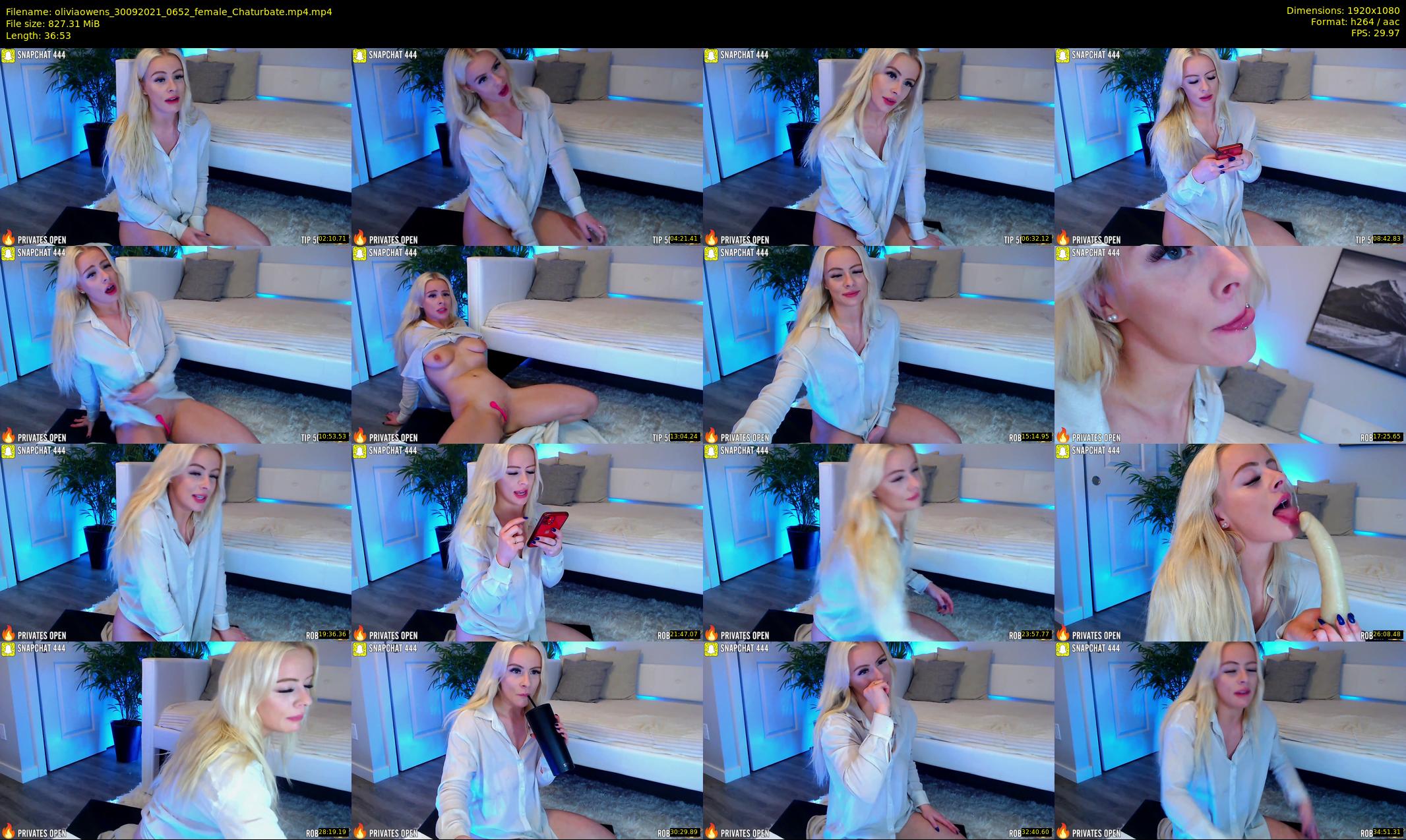 oliviaowens — 37 minute Chaturbate female cam show recording, 1080p, Sep 30, 2021