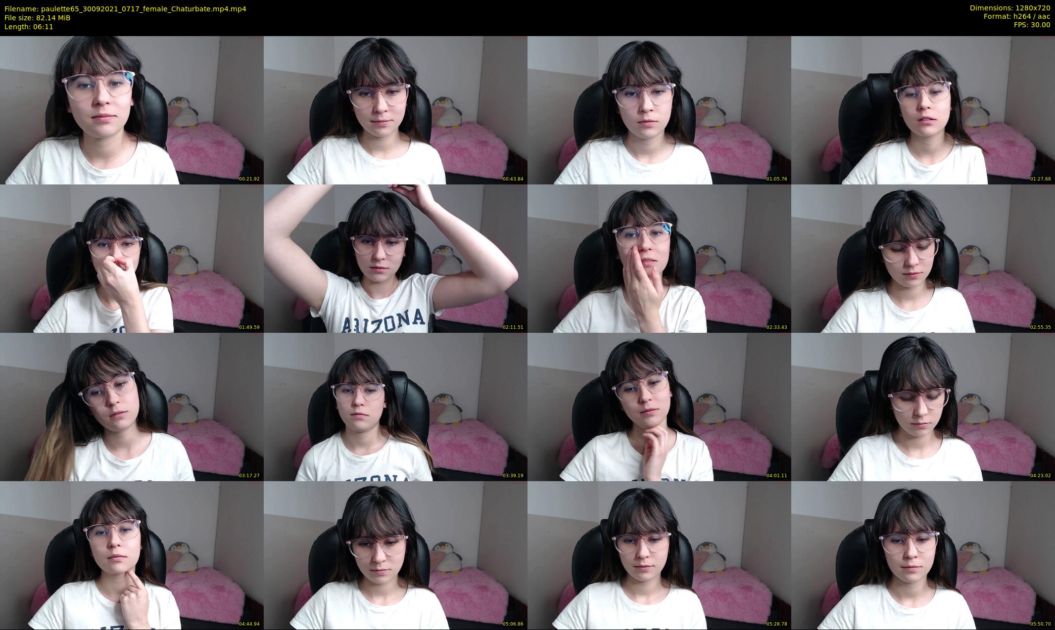 paulette65 — 7 minute Chaturbate female cam show recording, 720p, Sep 30, 2021