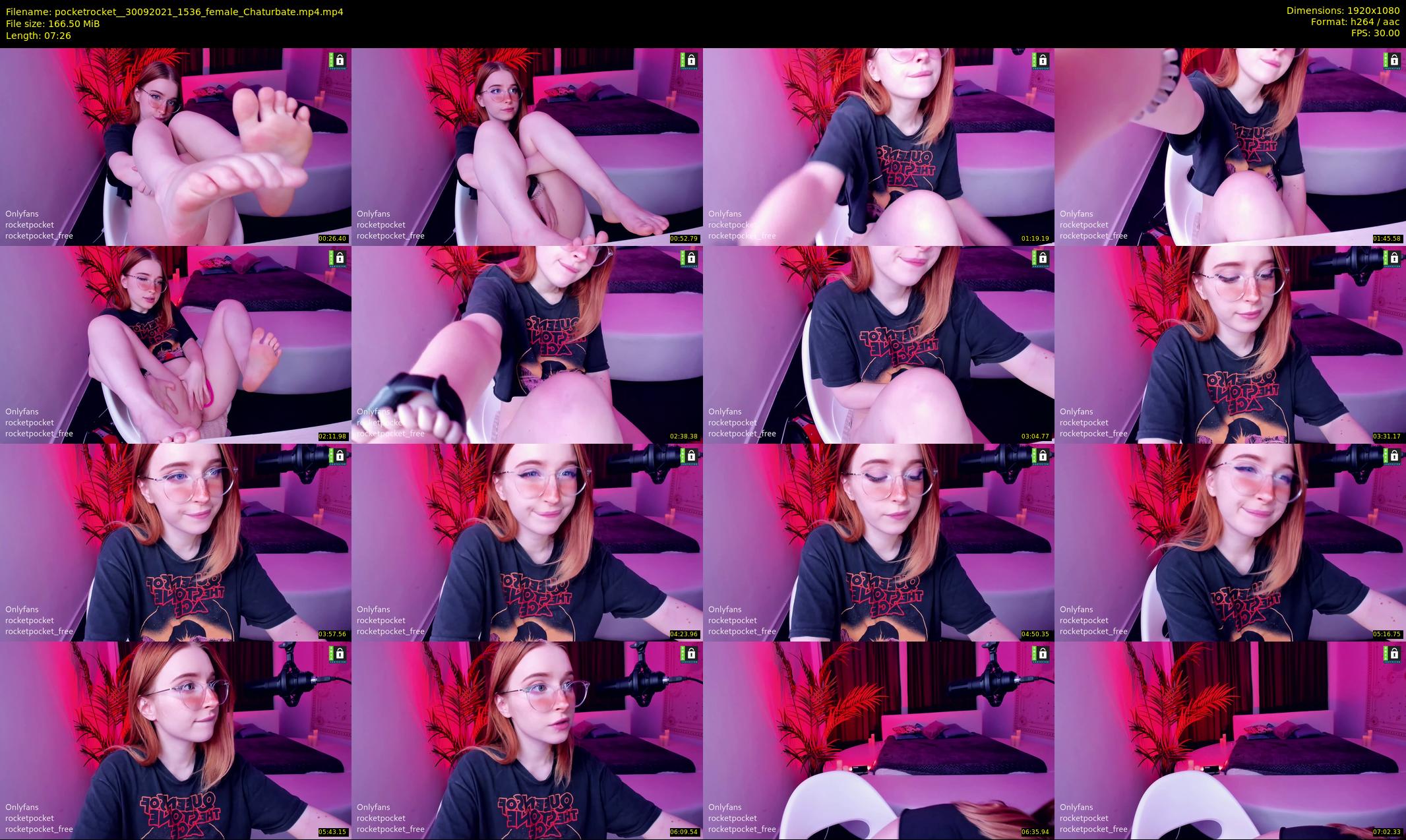 pocketrocket_ — 8 minute Chaturbate female cam show recording, 1080p, Sep 30, 2021
