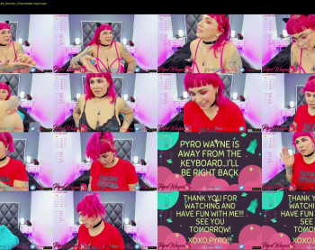 pyrowayne — 53 minute Chaturbate female cam show recording, 1080p, Oct 1, 2021