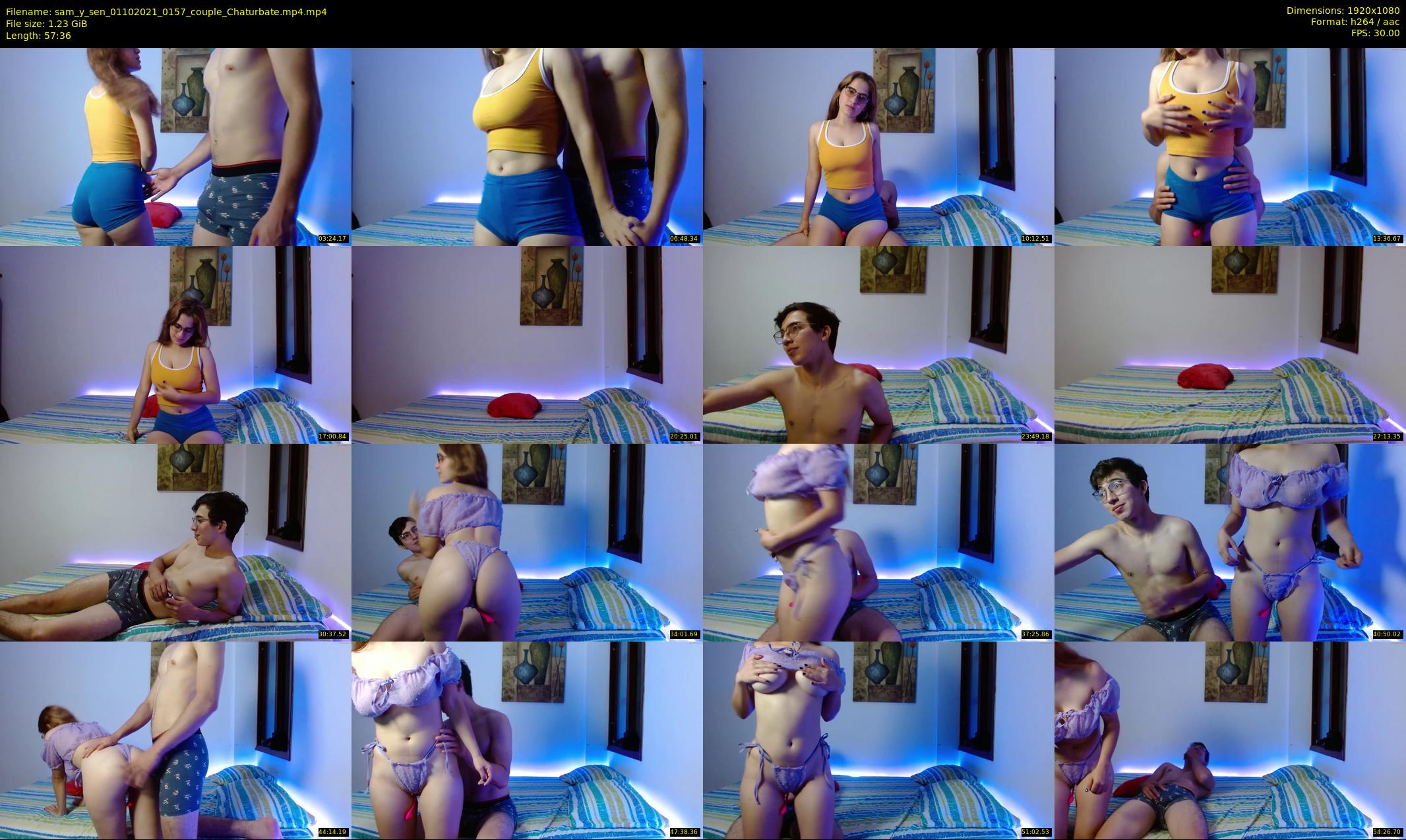 sam_y_sen — 58 minute Chaturbate couple cam show recording, 1080p, Oct 1, 2021