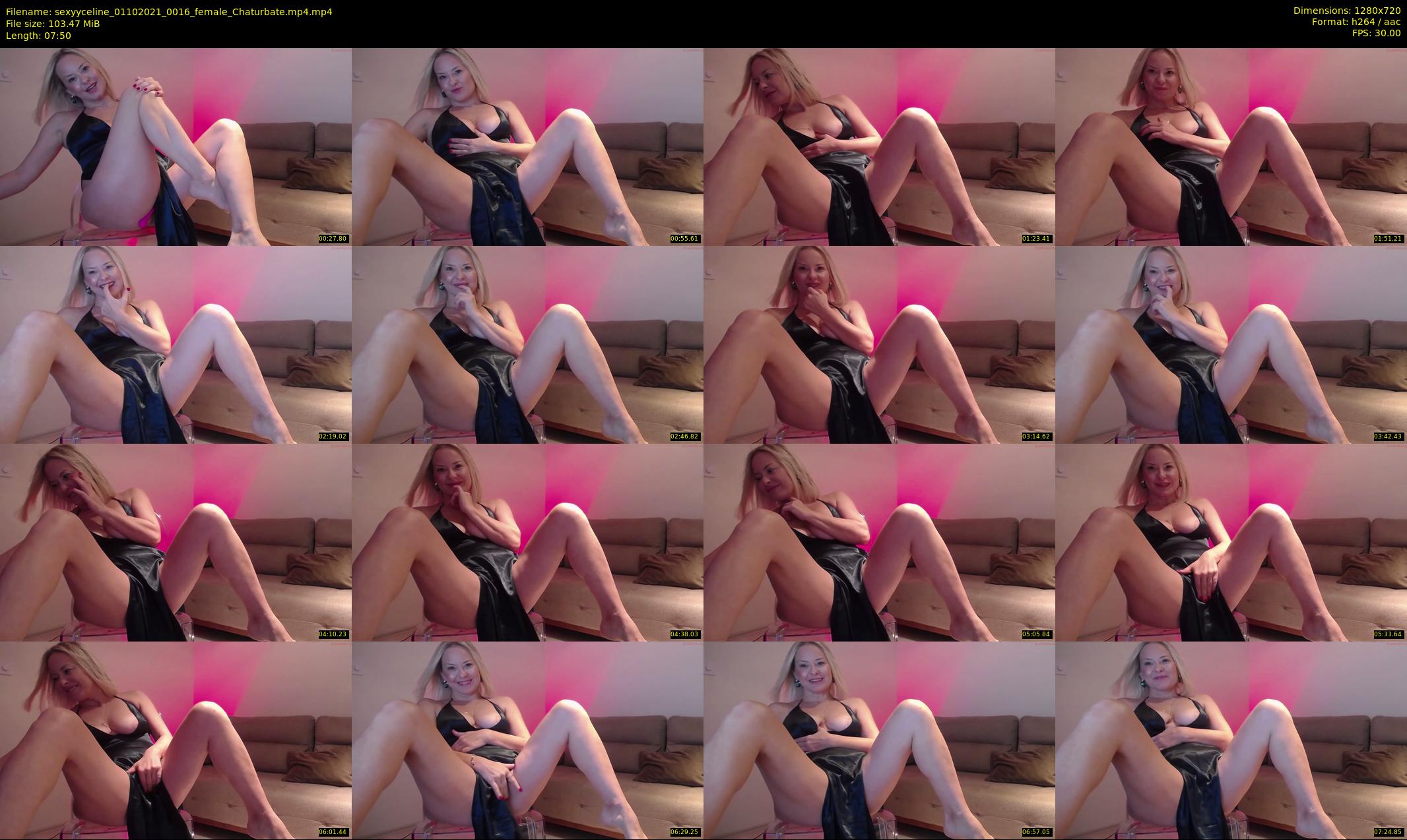 sexyyceline — 8 minute Chaturbate female cam show recording, 720p, Oct 1, 2021