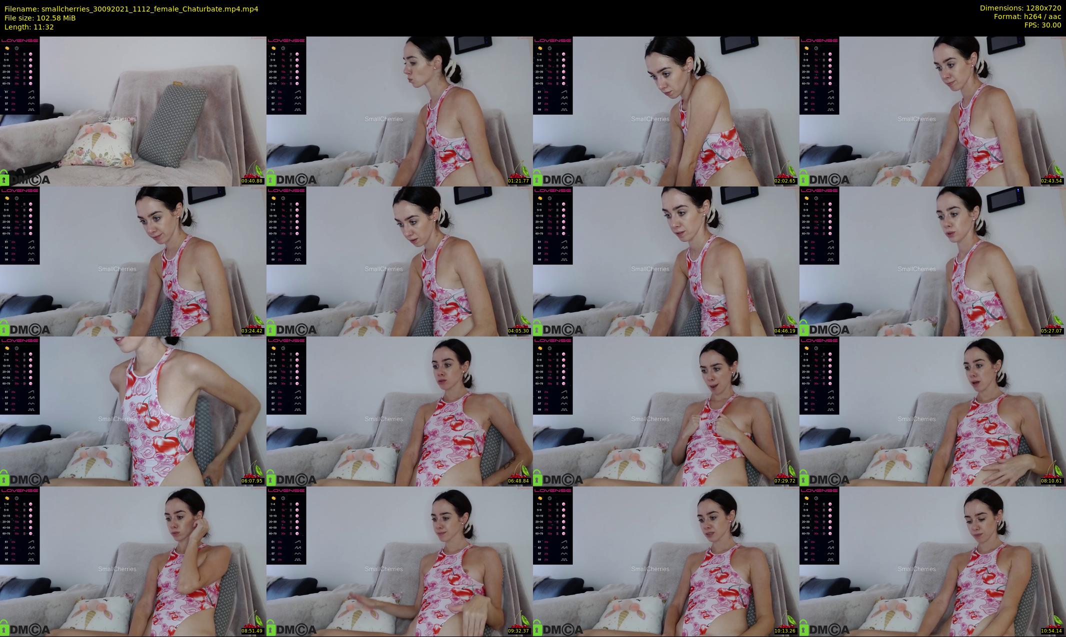 smallcherries — 12 minute Chaturbate female cam show recording, 720p, Sep 30, 2021