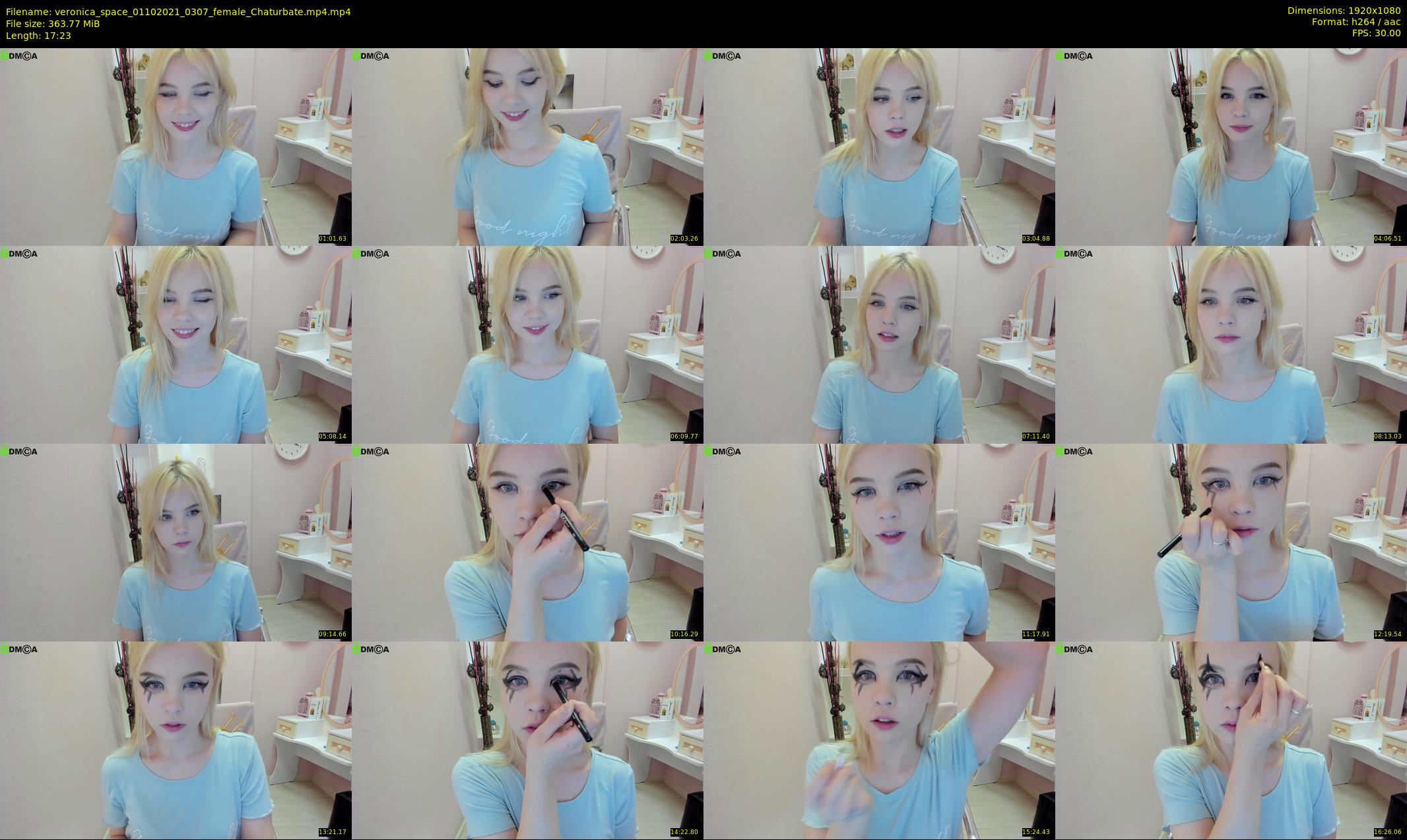 veronica_space — 18 minute Chaturbate female cam show recording, 1080p, Oct 1, 2021