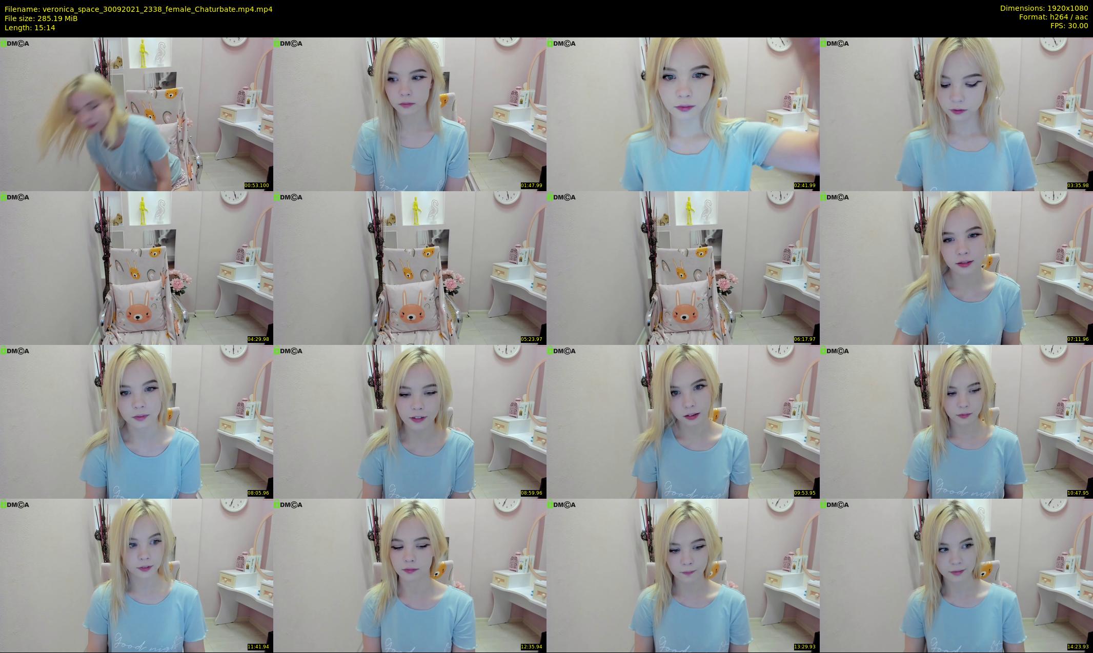 veronica_space — 16 minute Chaturbate female cam show recording, 1080p, Sep 30, 2021