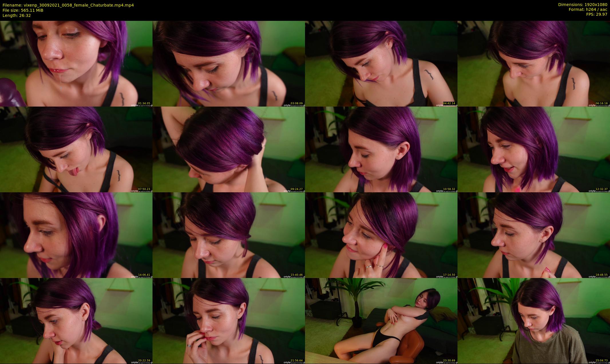 vixenp — 27 minute Chaturbate female cam show recording, 1080p, Sep 30, 2021