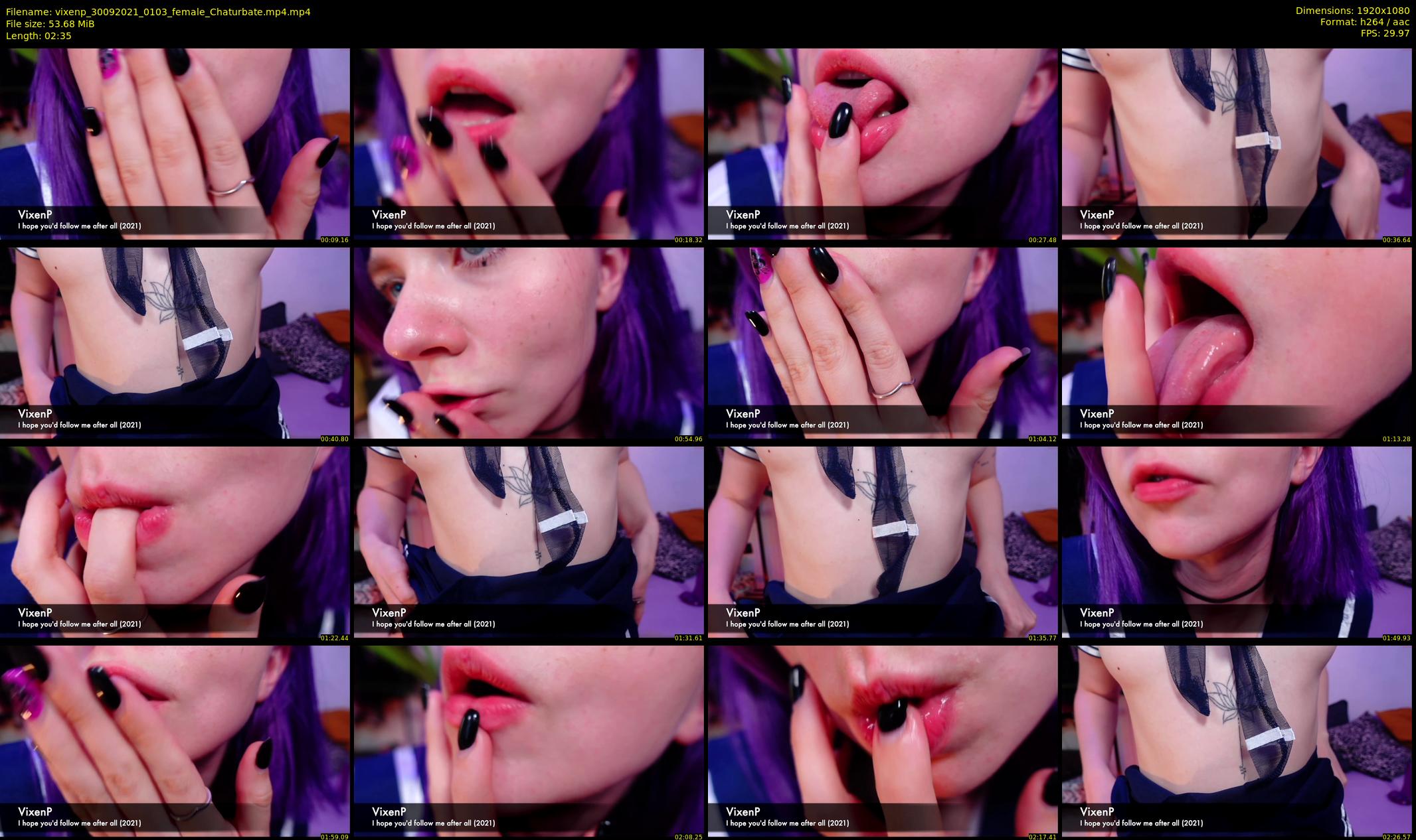 vixenp — 3 minute Chaturbate female cam show recording, 1080p, Sep 30, 2021