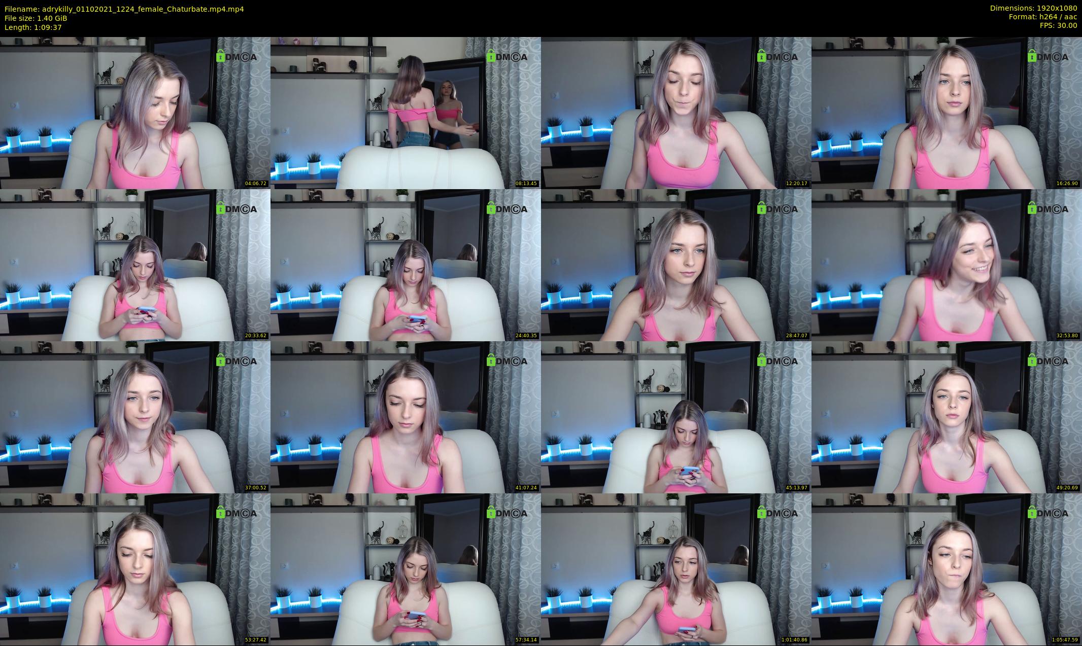 adrykilly — 70 minute Chaturbate female cam show recording, 1080p, Oct 1, 2021