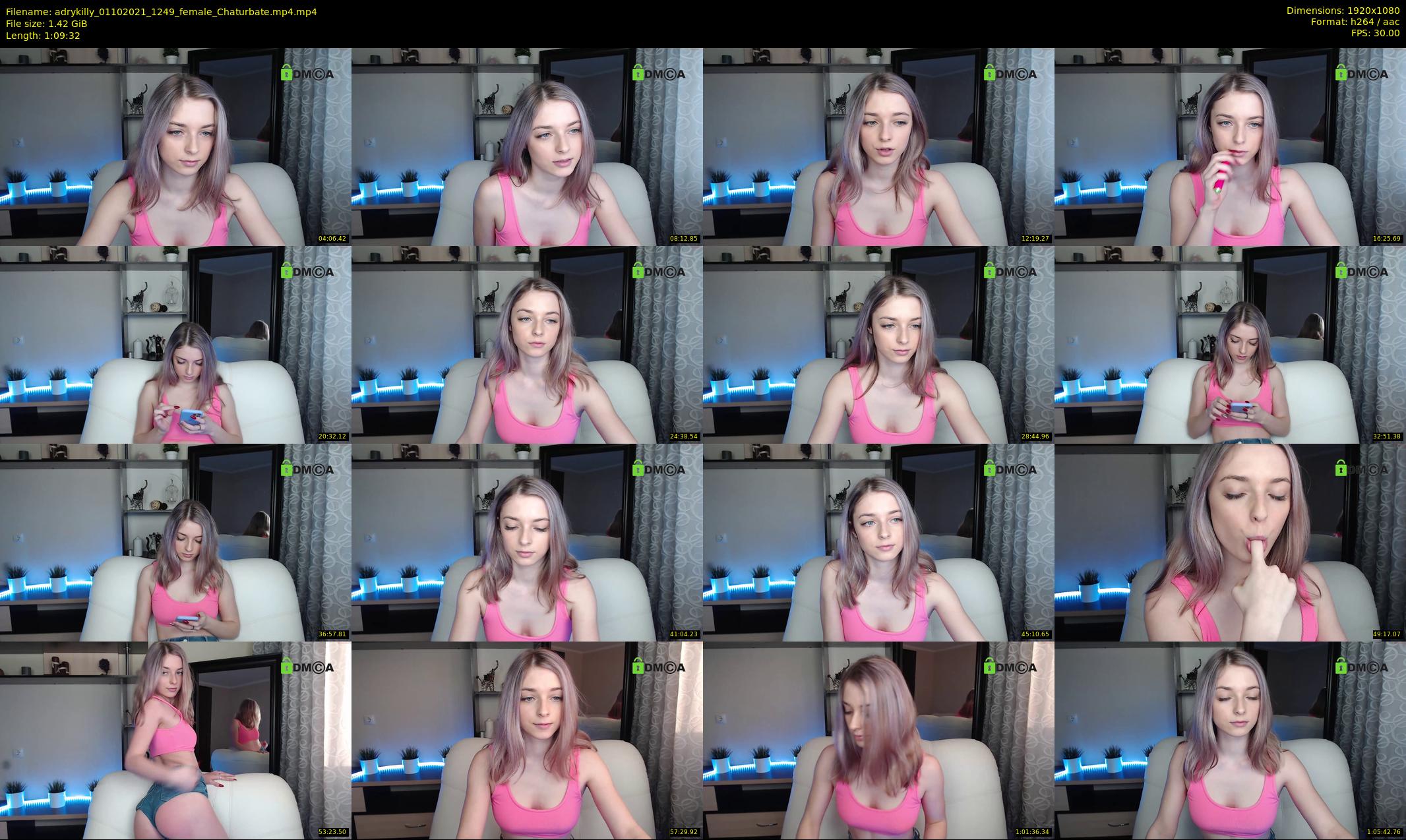 adrykilly — 70 minute Chaturbate female cam show recording, 1080p, Oct 1, 2021