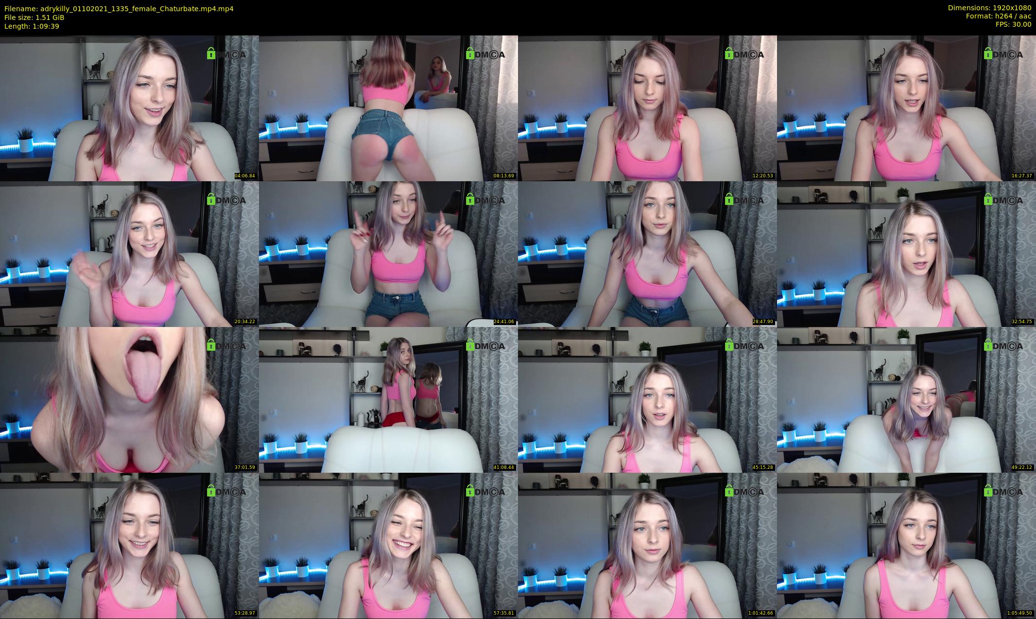 adrykilly — 70 minute Chaturbate female cam show recording, 1080p, Oct 1, 2021