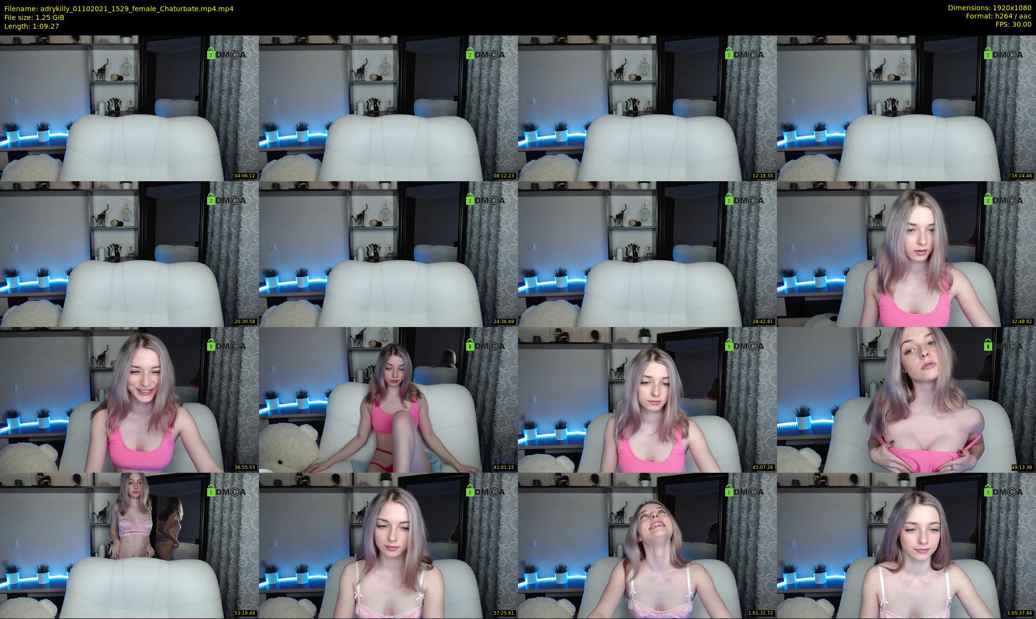 adrykilly — 70 minute Chaturbate female cam show recording, 1080p, Oct 1, 2021
