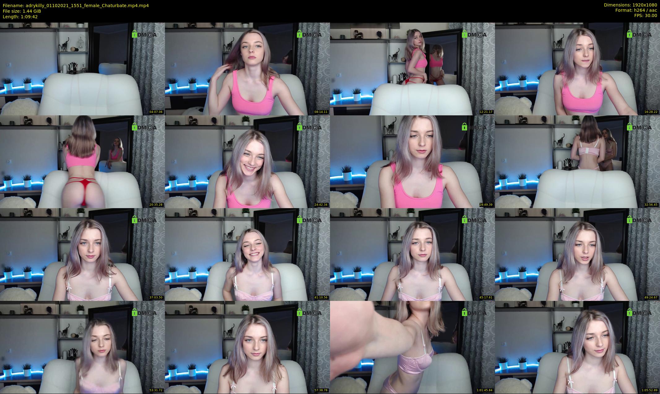 adrykilly — 70 minute Chaturbate female cam show recording, 1080p, Oct 1, 2021