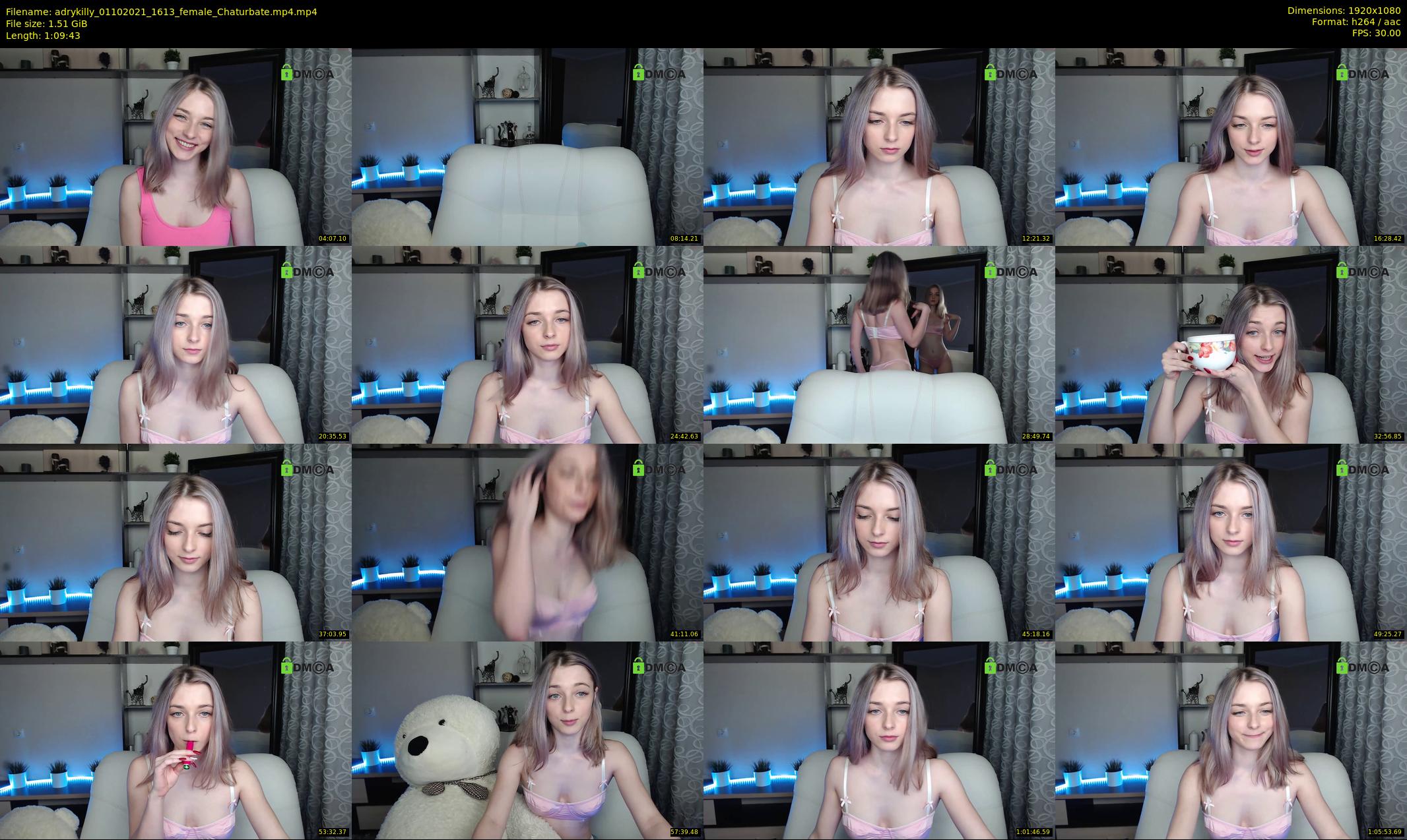 adrykilly — 70 minute Chaturbate female cam show recording, 1080p, Oct 1, 2021