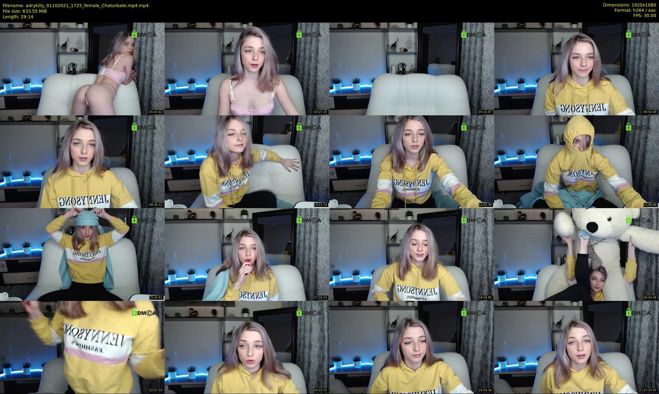 adrykilly — 30 minute Chaturbate female cam show recording, 1080p, Oct 1, 2021