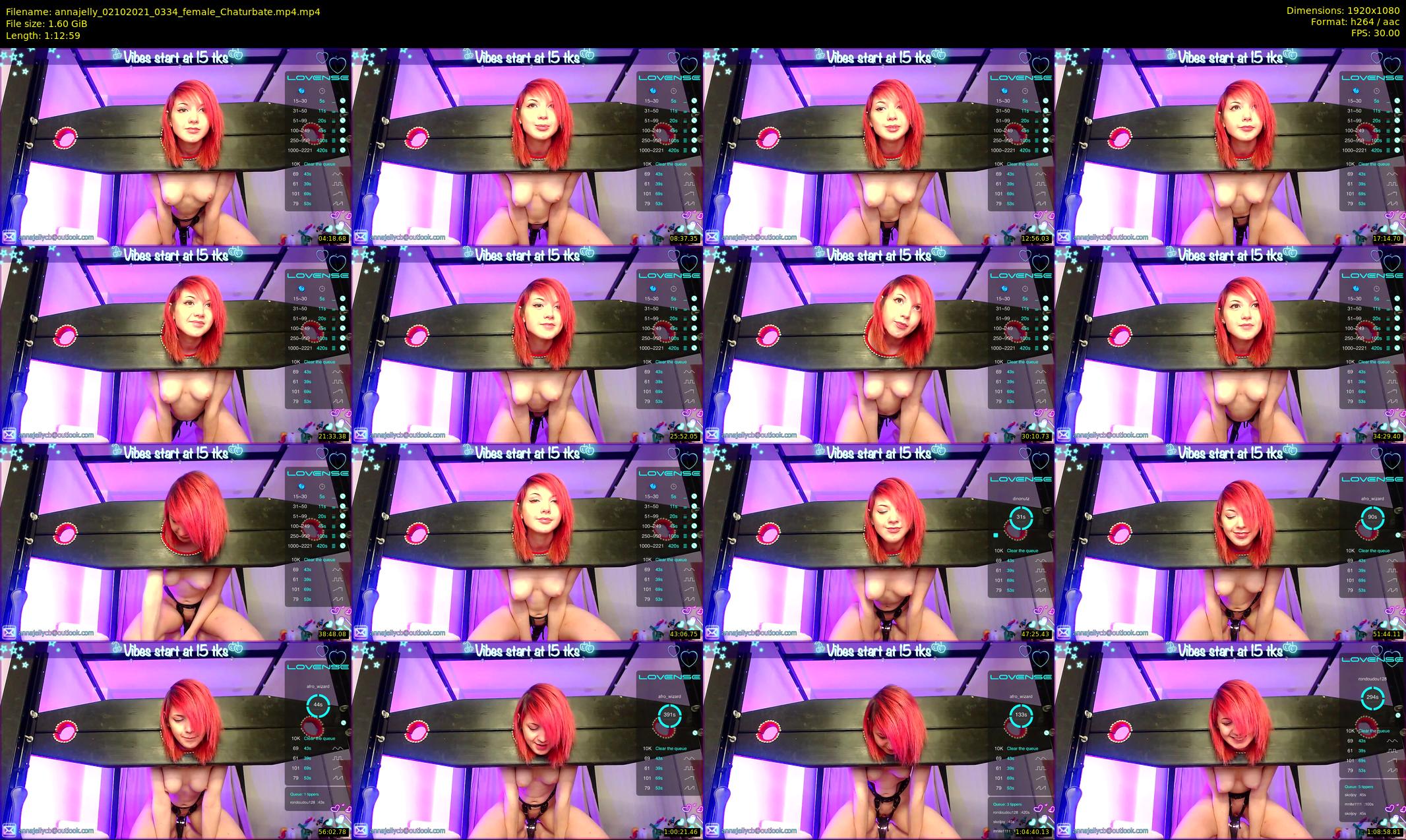 annajelly — 73 minute Chaturbate couple cam show recording, 1080p, Oct 2, 2021