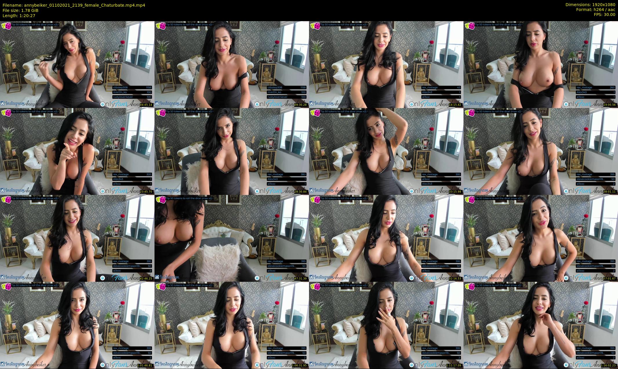 annybeiker — 81 minute Chaturbate female cam show recording, 1080p, Oct 1, 2021