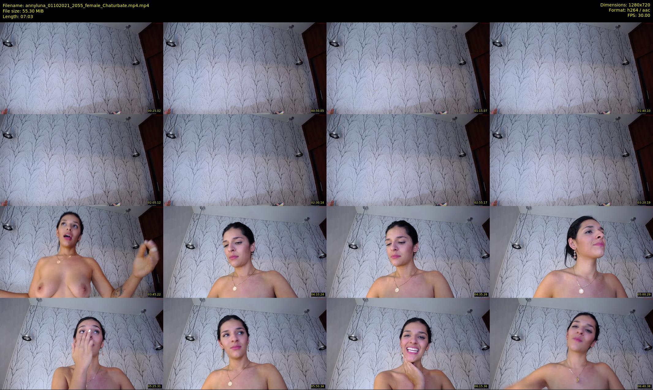 annyluna — 8 minute Chaturbate female cam show recording, 720p, Oct 1, 2021