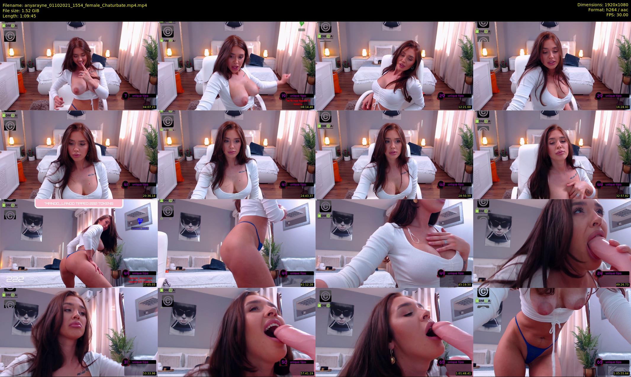 anyarayne — 70 minute Chaturbate female cam show recording, 1080p, Oct 1, 2021