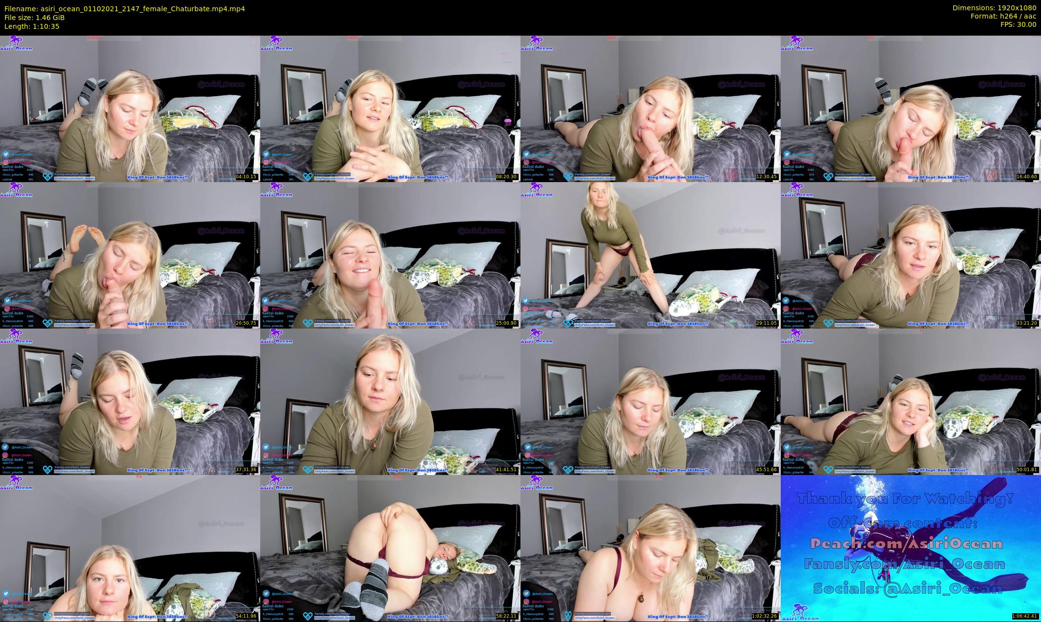 asiri_ocean — 71 minute Chaturbate female cam show recording, 1080p, Oct 1, 2021