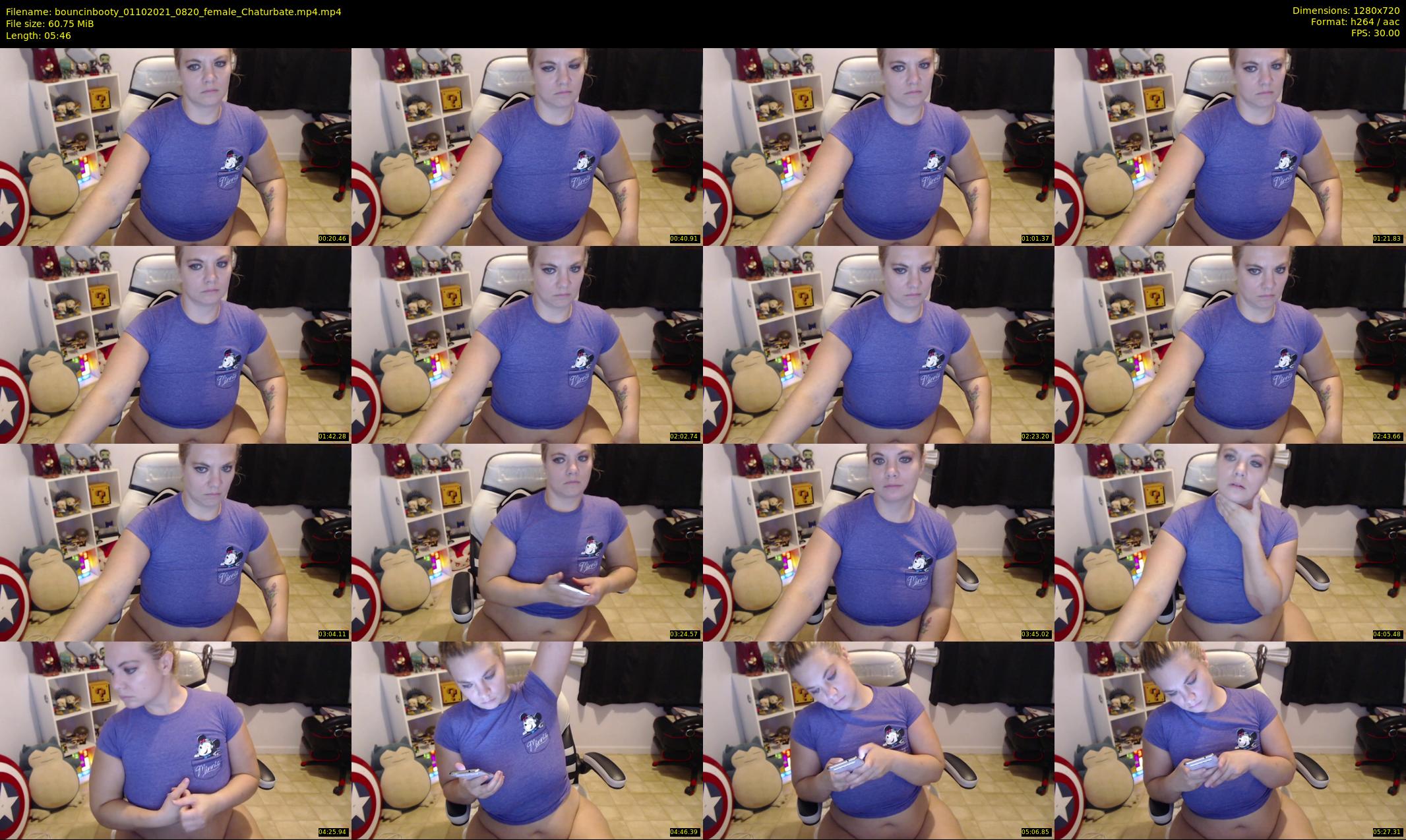 bouncinbooty — 6 minute Chaturbate female cam show recording, 720p, Oct 1, 2021