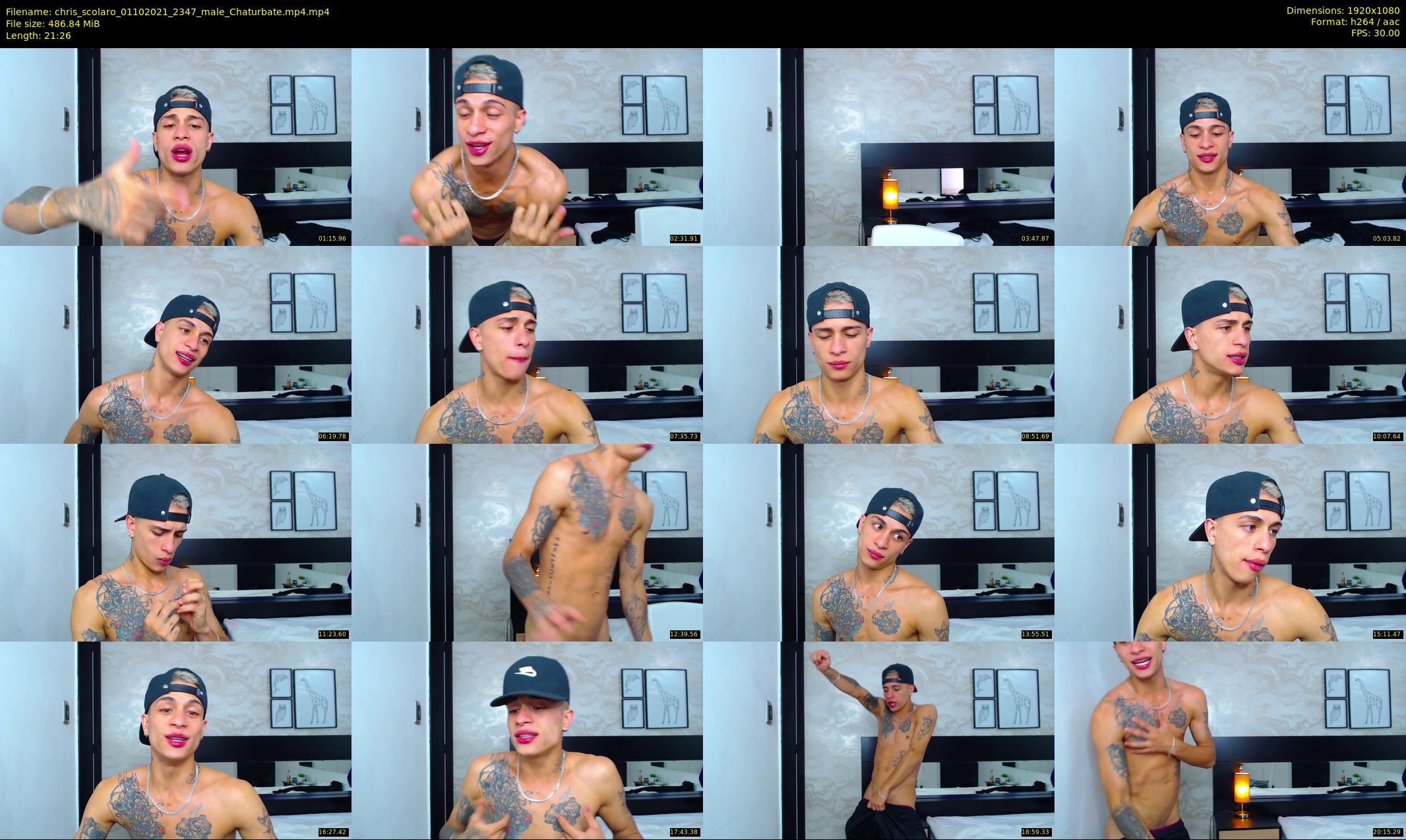 chris_scolaro — 22 minute Chaturbate male cam show recording, 1080p, Oct 1, 2021