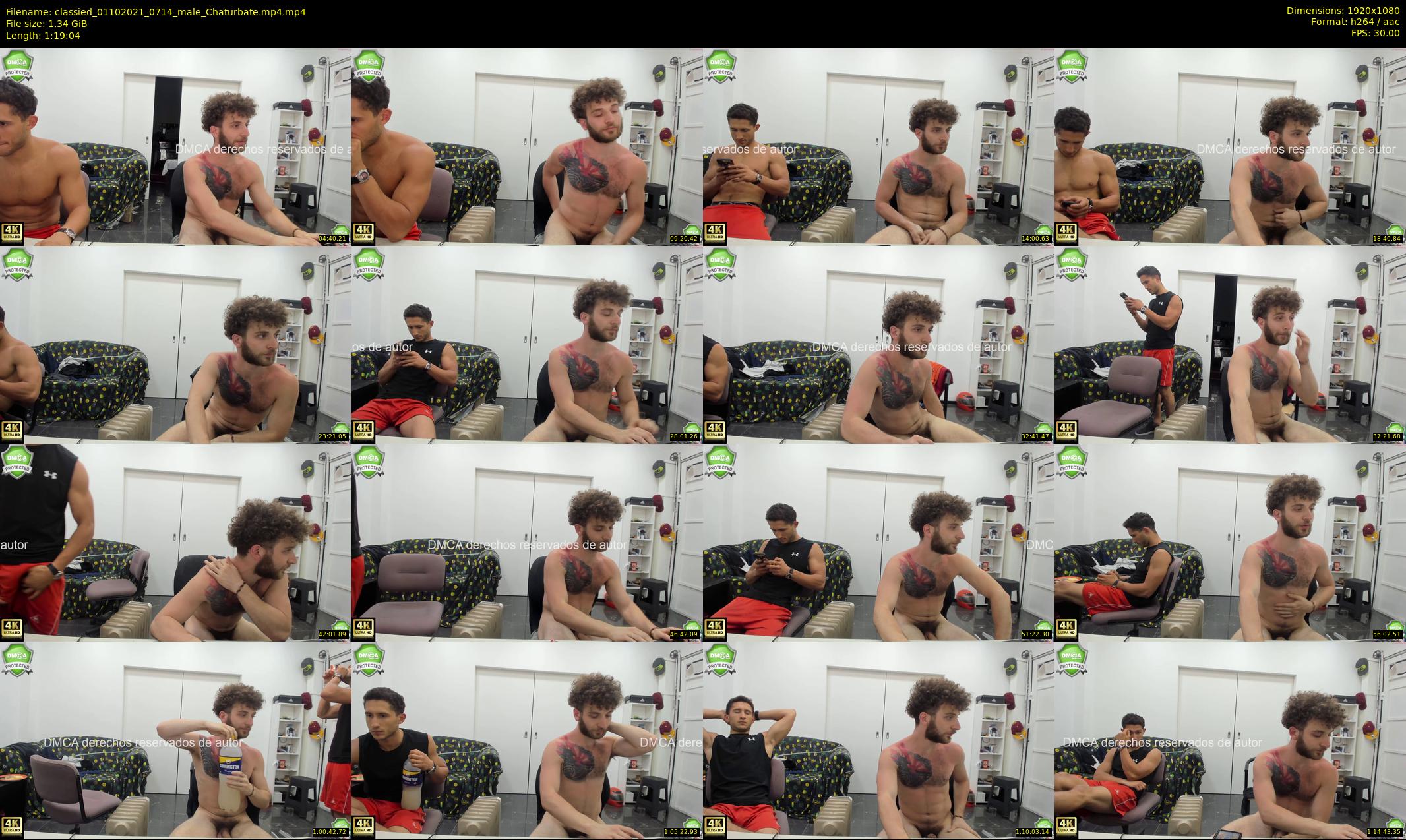 classied — 80 minute Chaturbate male cam show recording, 1080p, Oct 1, 2021