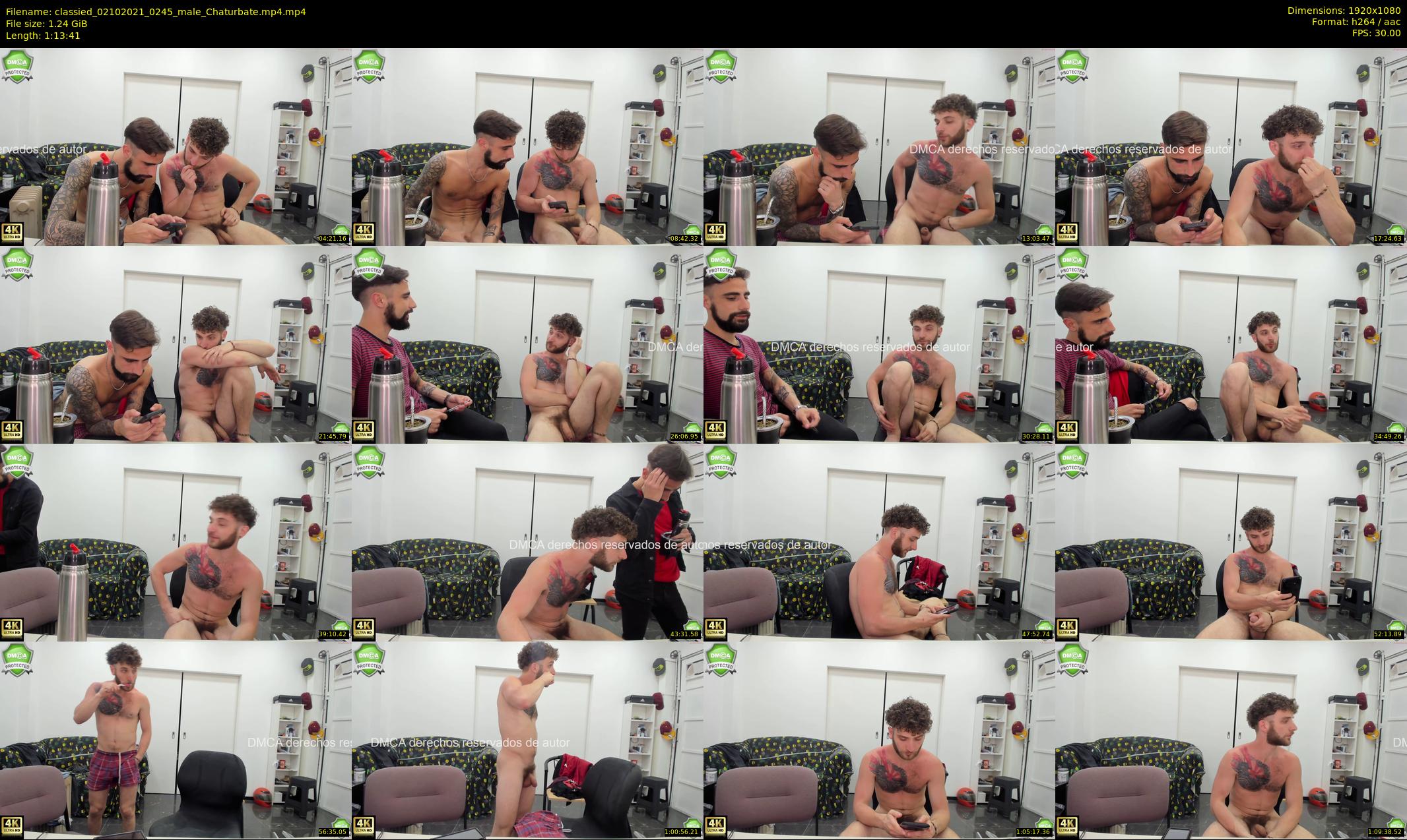 classied — 74 minute Chaturbate male cam show recording, 1080p, Oct 2, 2021