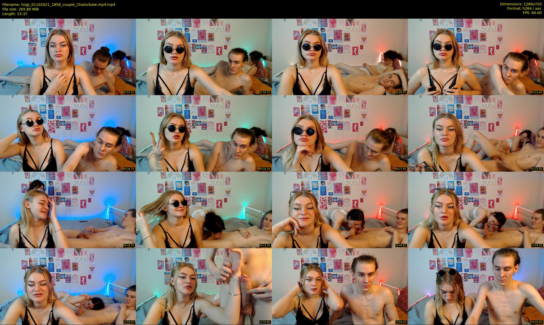 hizgi — 16 minute Chaturbate couple cam show recording, 720p, Oct 1, 2021
