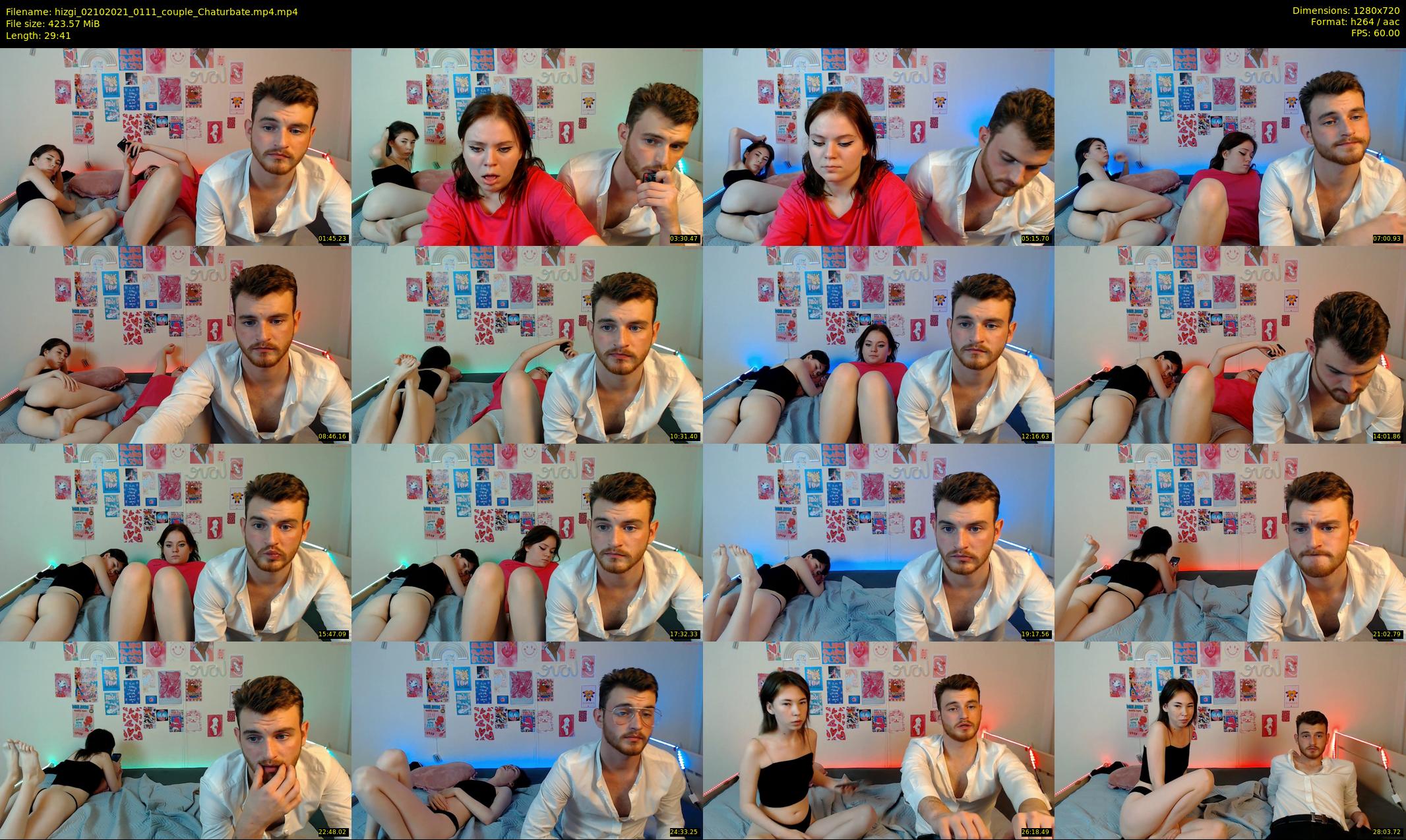 hizgi — 30 minute Chaturbate couple cam show recording, 720p, Oct 2, 2021