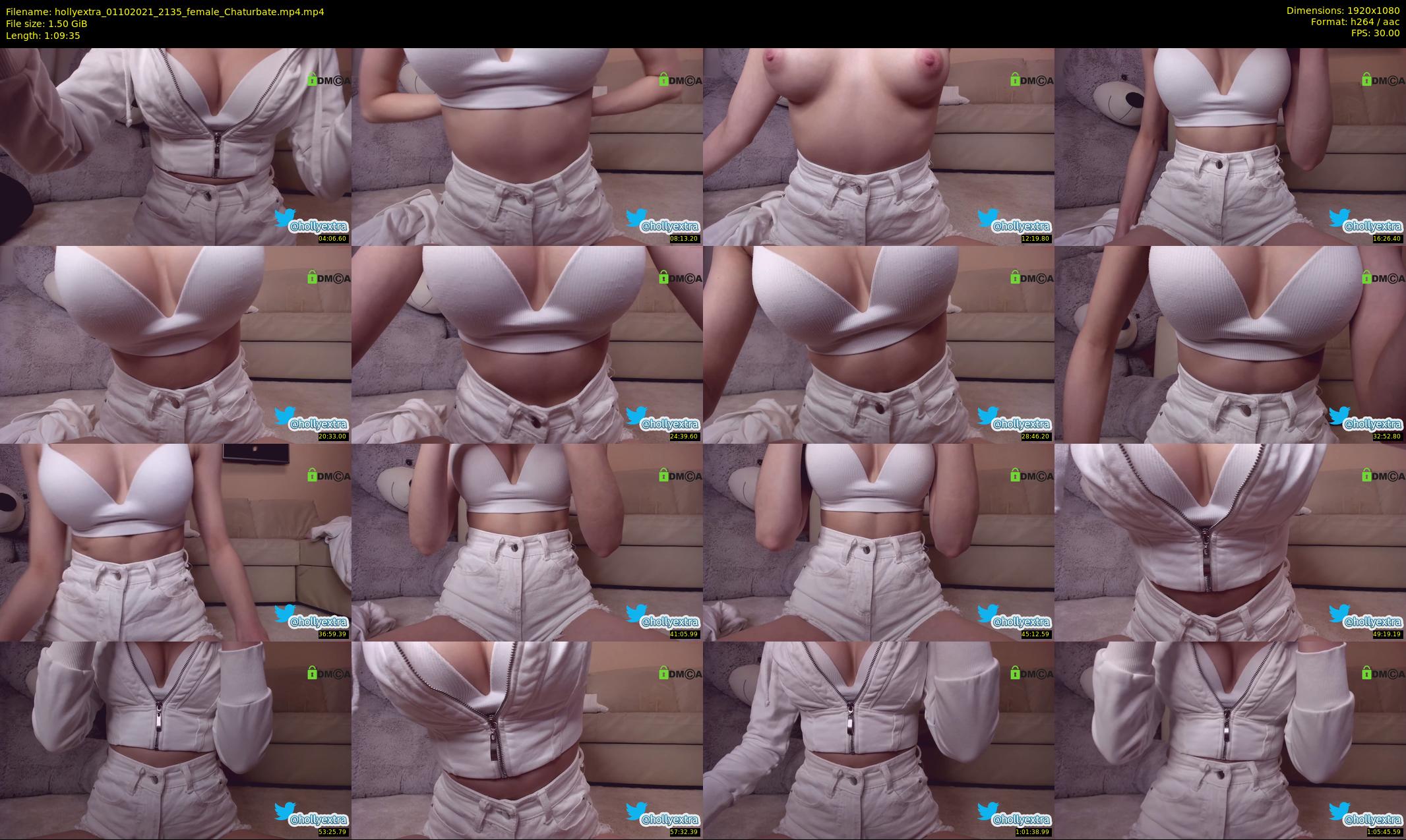 hollyextra — 70 minute Chaturbate female cam show recording, 1080p, Oct 1, 2021