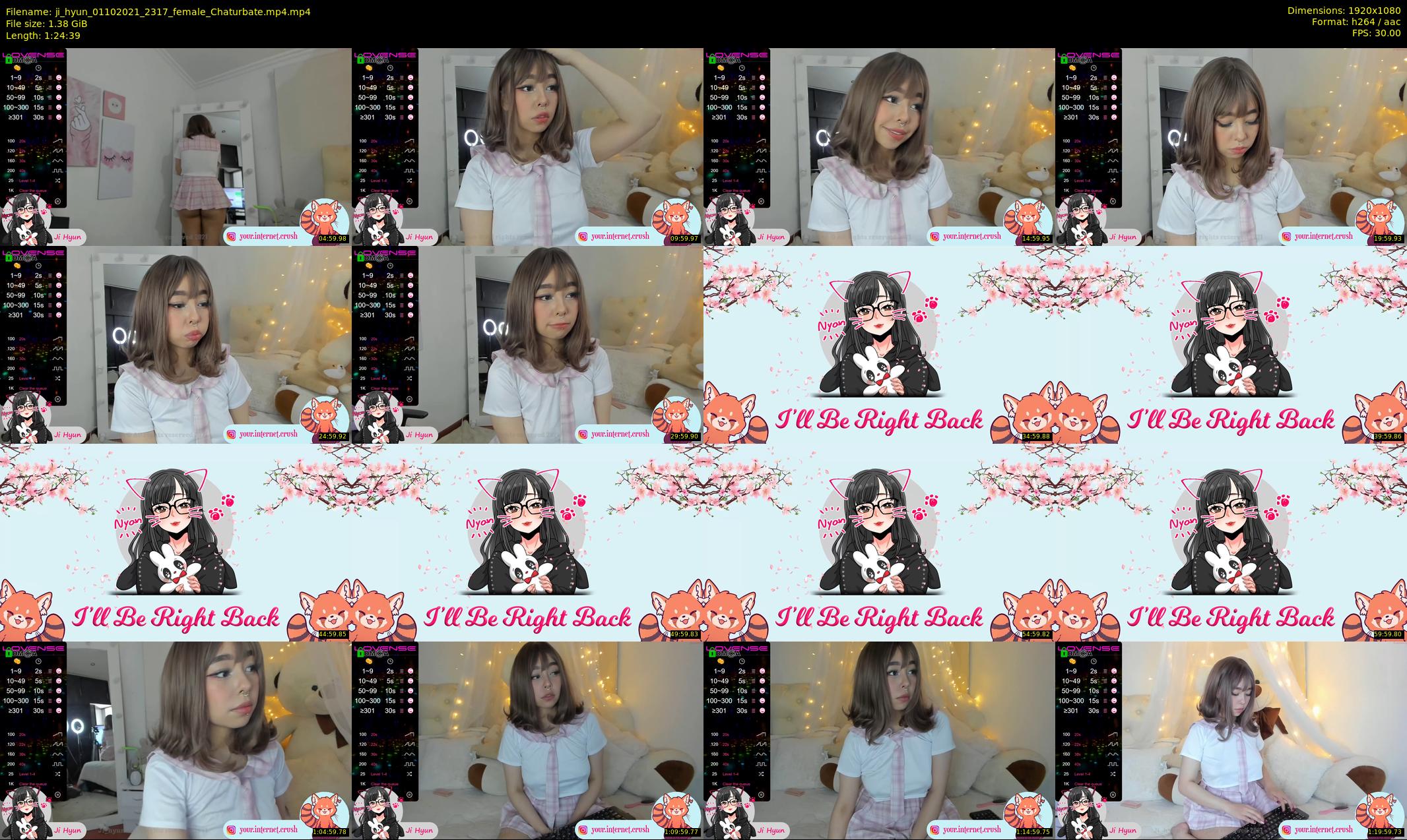 ji_hyun — 85 minute Chaturbate female cam show recording, 1080p, Oct 1, 2021