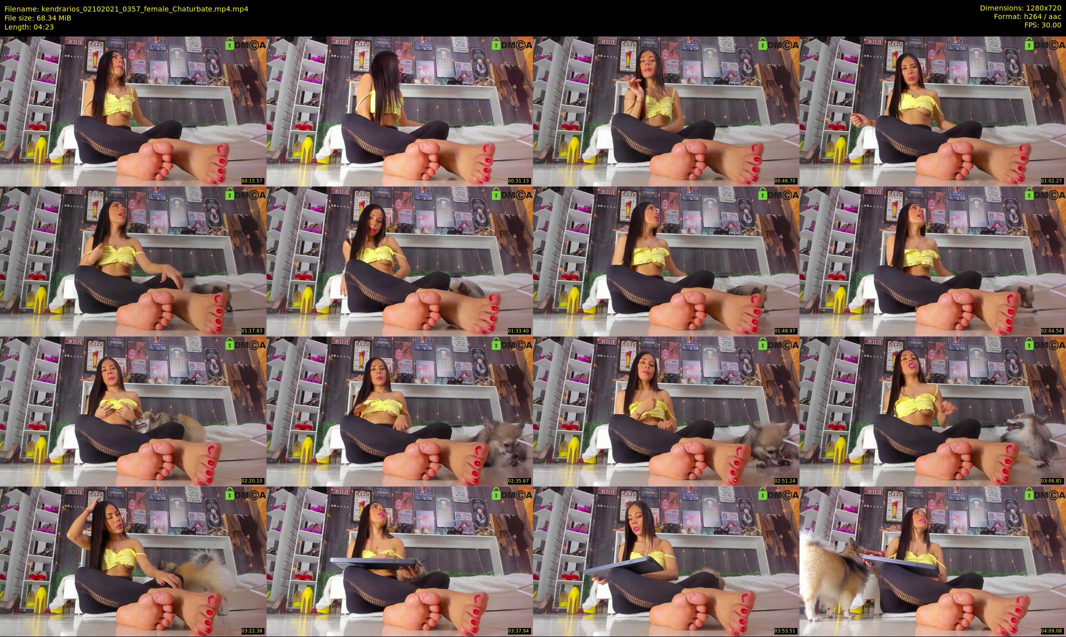 kendrarios — 5 minute Chaturbate female cam show recording, 720p, Oct 2, 2021