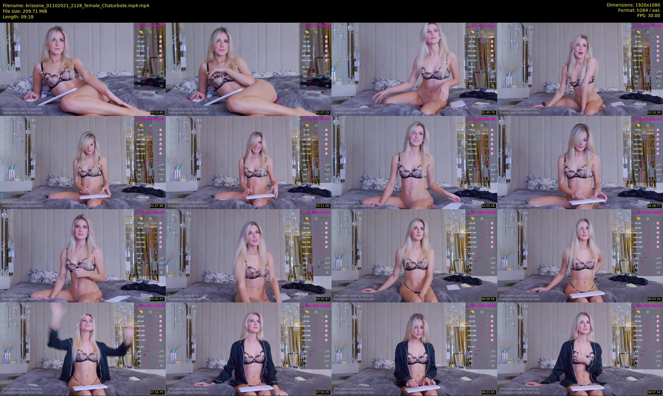 krissone — 10 minute Chaturbate female cam show recording, 1080p, Oct 1, 2021