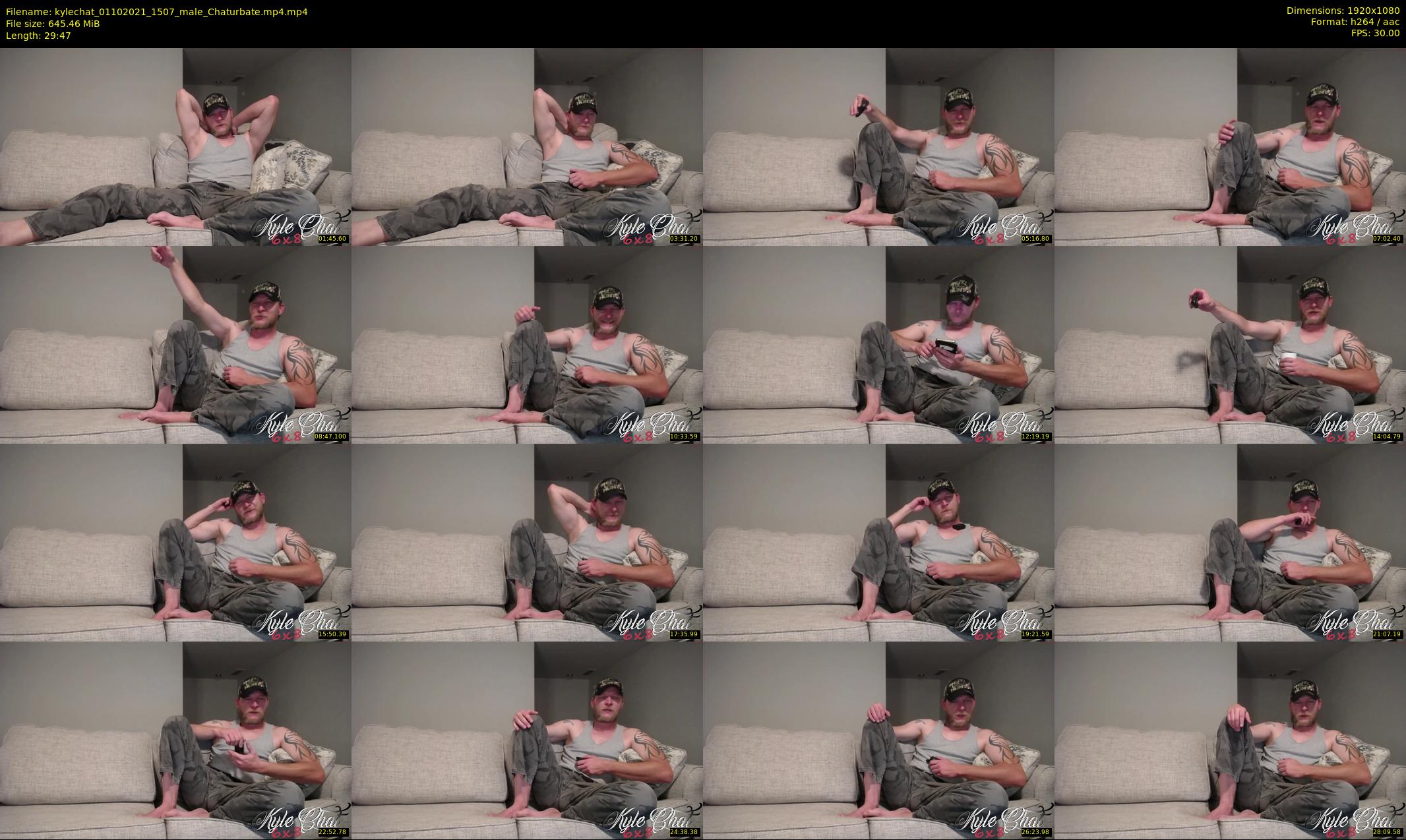 kylechat — 30 minute Chaturbate male cam show recording, 1080p, Oct 1, 2021