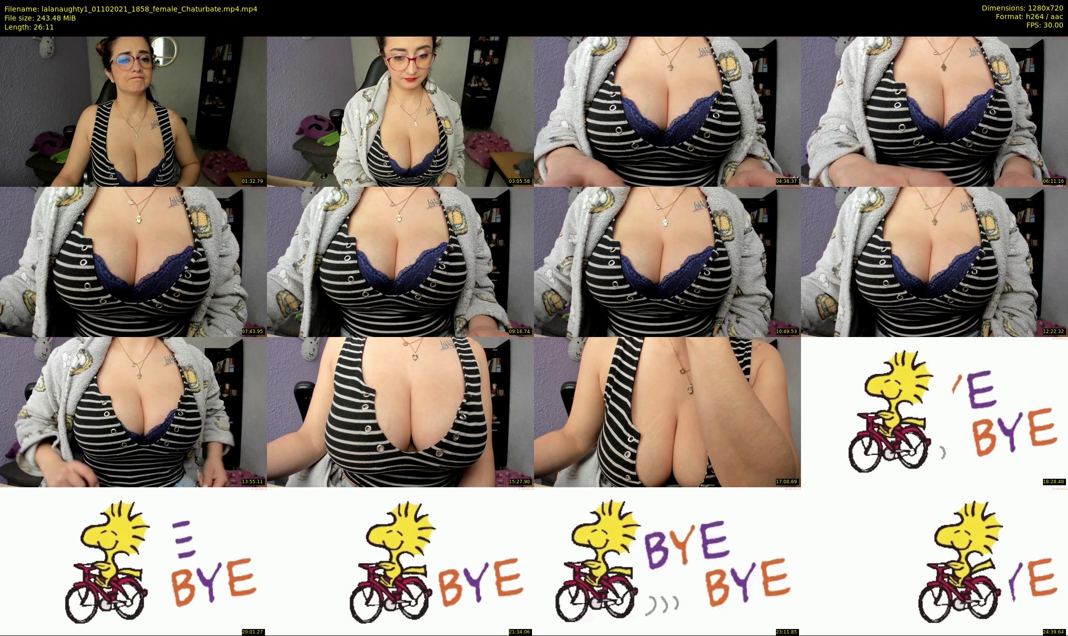 lalanaughty1 — 27 minute Chaturbate female cam show recording, 720p, Oct 1, 2021