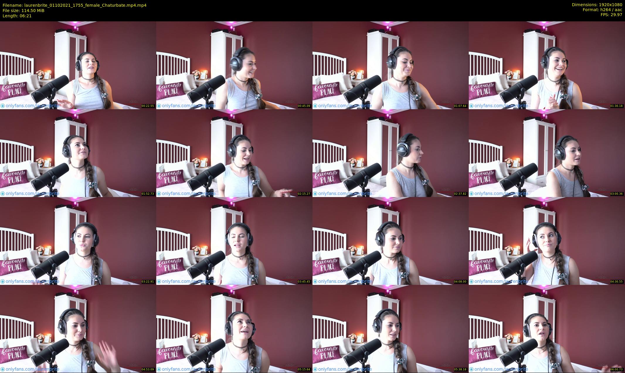 laurenbrite — 7 minute Chaturbate female cam show recording, 1080p, Oct 1, 2021