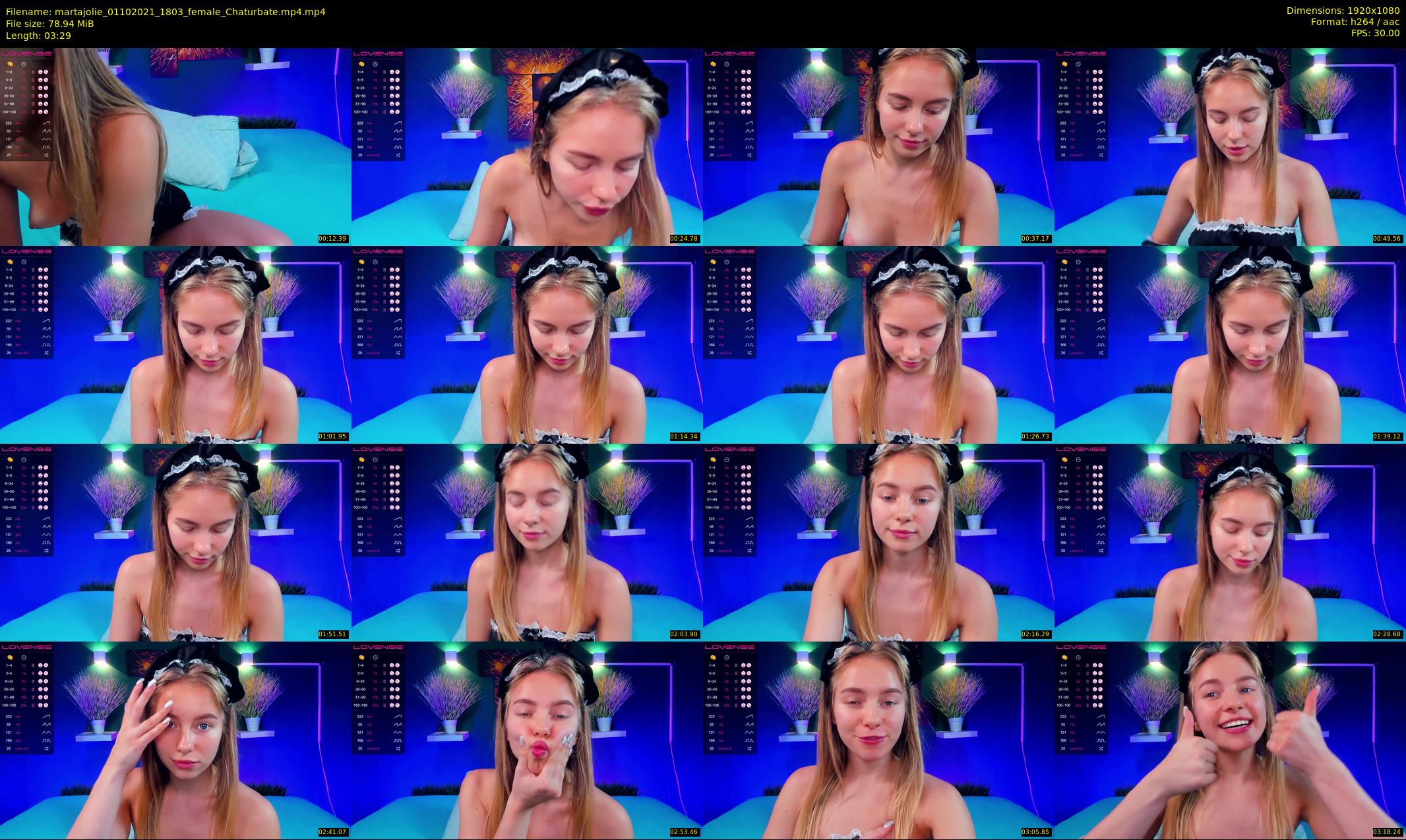 martajolie — 4 minute Chaturbate female cam show recording, 1080p, Oct 1, 2021