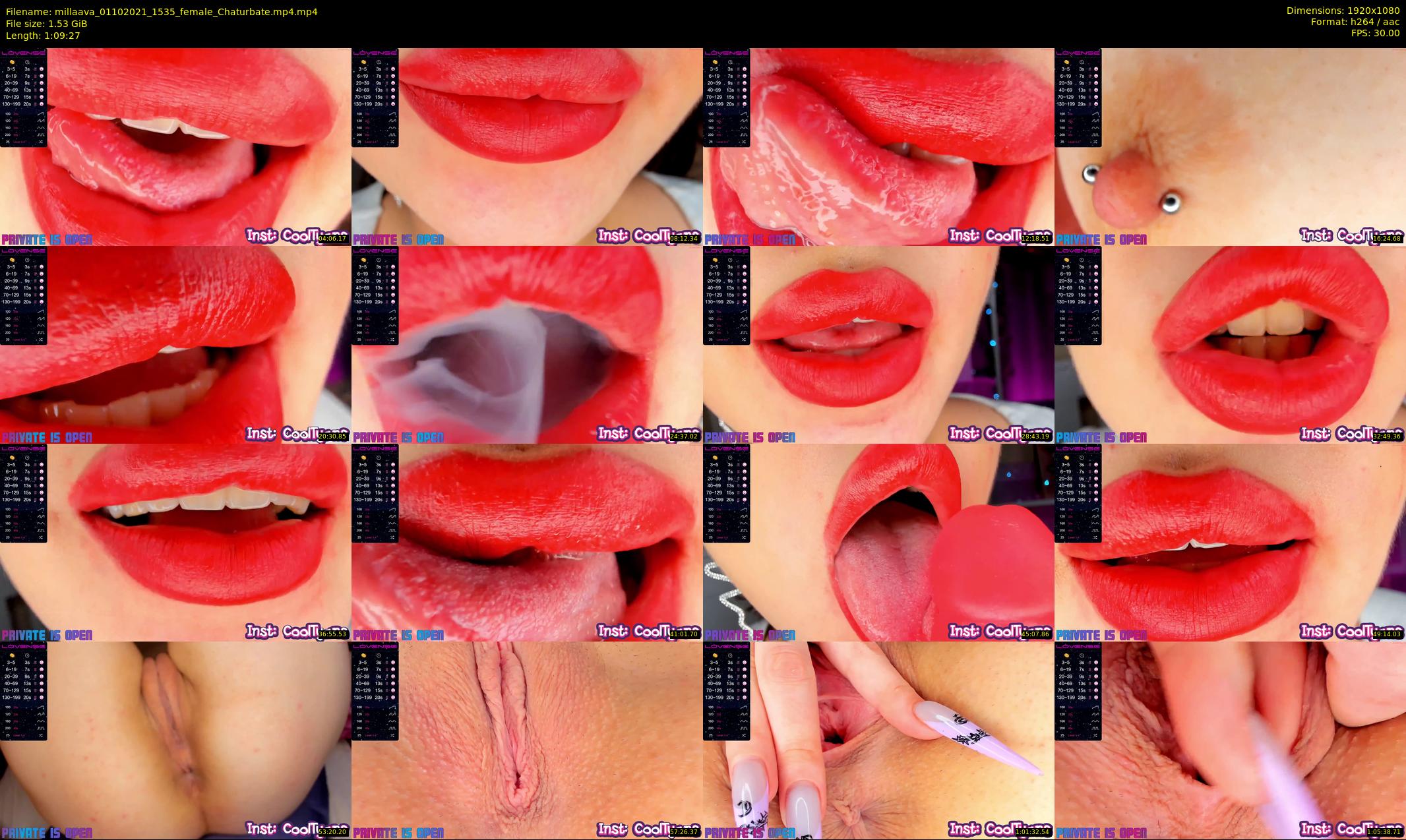 millaava — 70 minute Chaturbate female cam show recording, 1080p, Oct 1, 2021