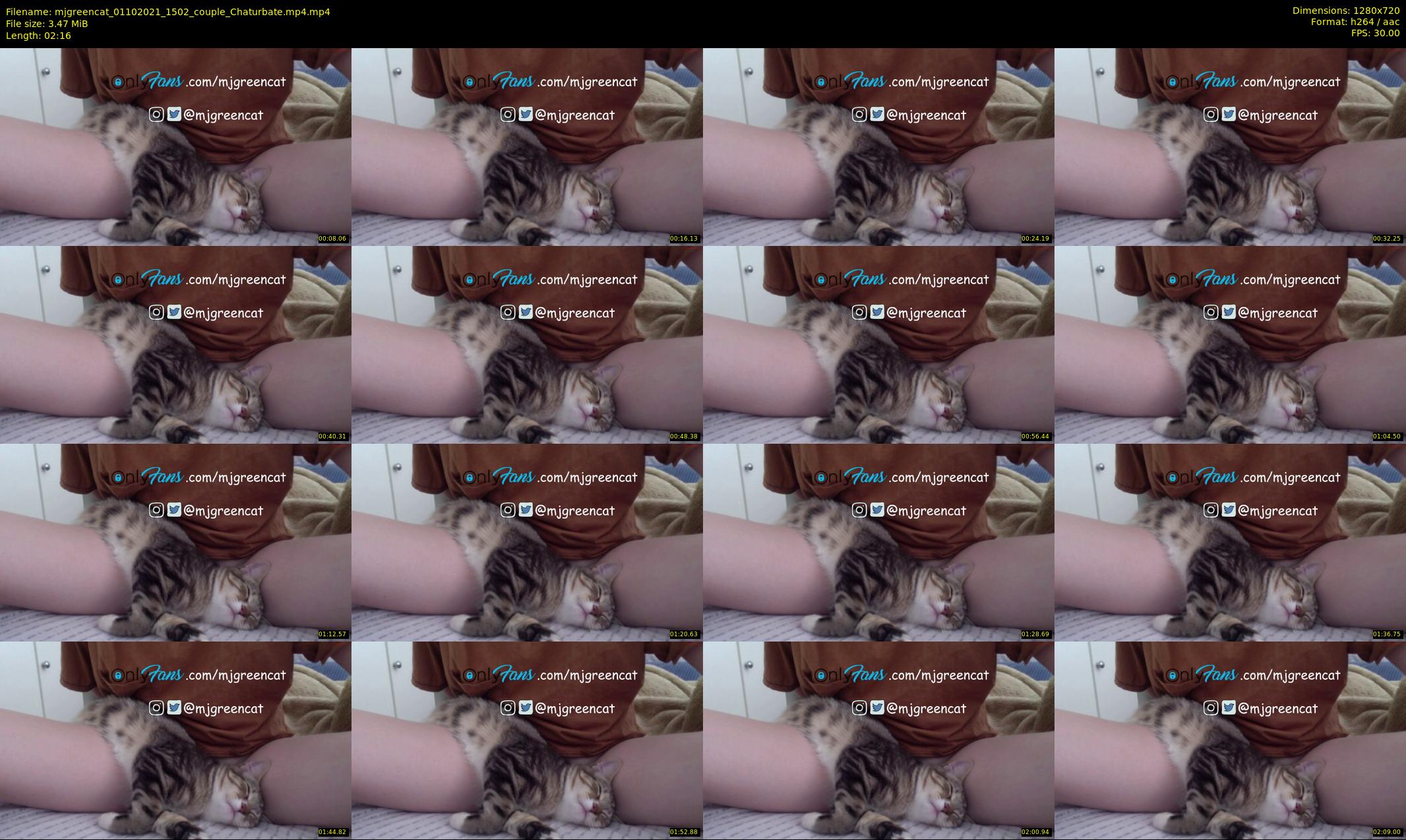 mjgreencat — 3 minute Chaturbate female cam show recording, 720p, Oct 1, 2021