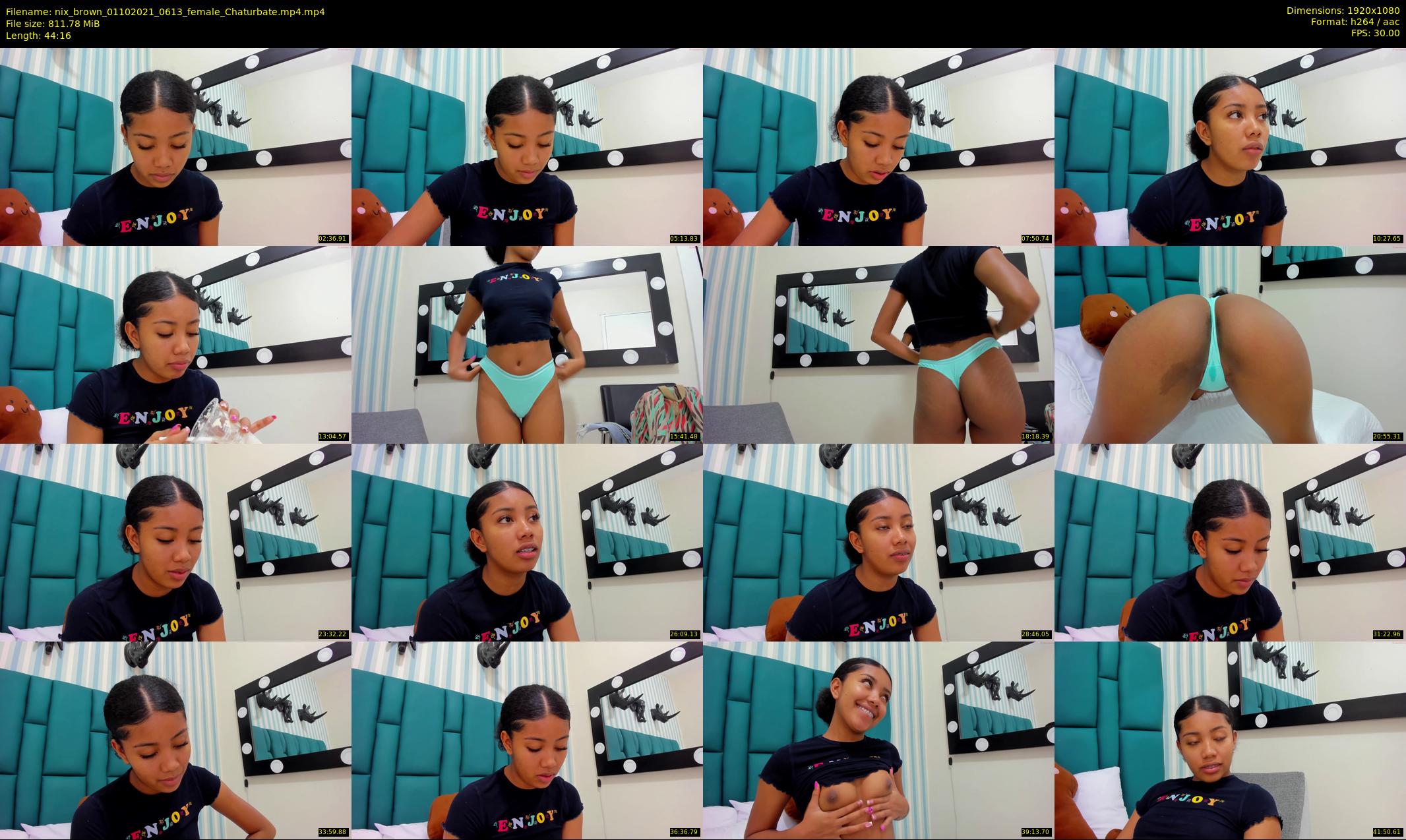 nix_brown — 45 minute Chaturbate female cam show recording, 1080p, Oct 1, 2021