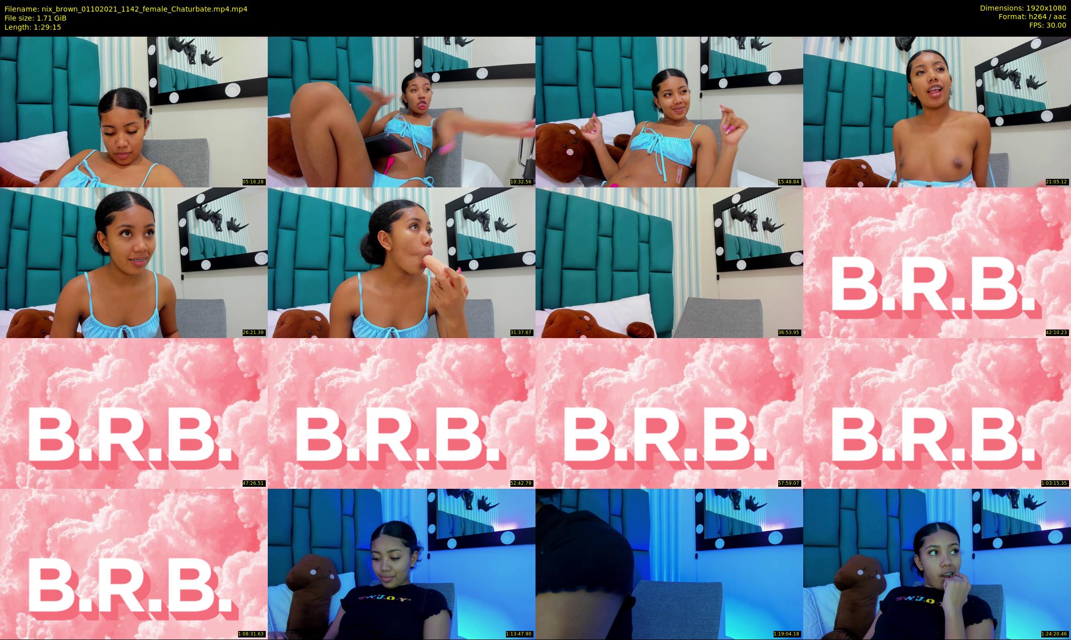 nix_brown — 90 minute Chaturbate female cam show recording, 1080p, Oct 1, 2021