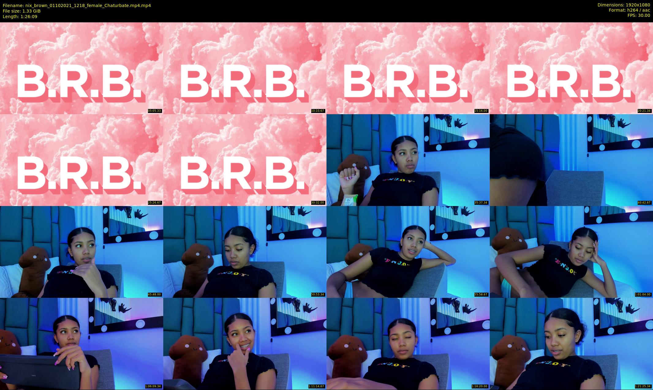 nix_brown — 87 minute Chaturbate female cam show recording, 1080p, Oct 1, 2021