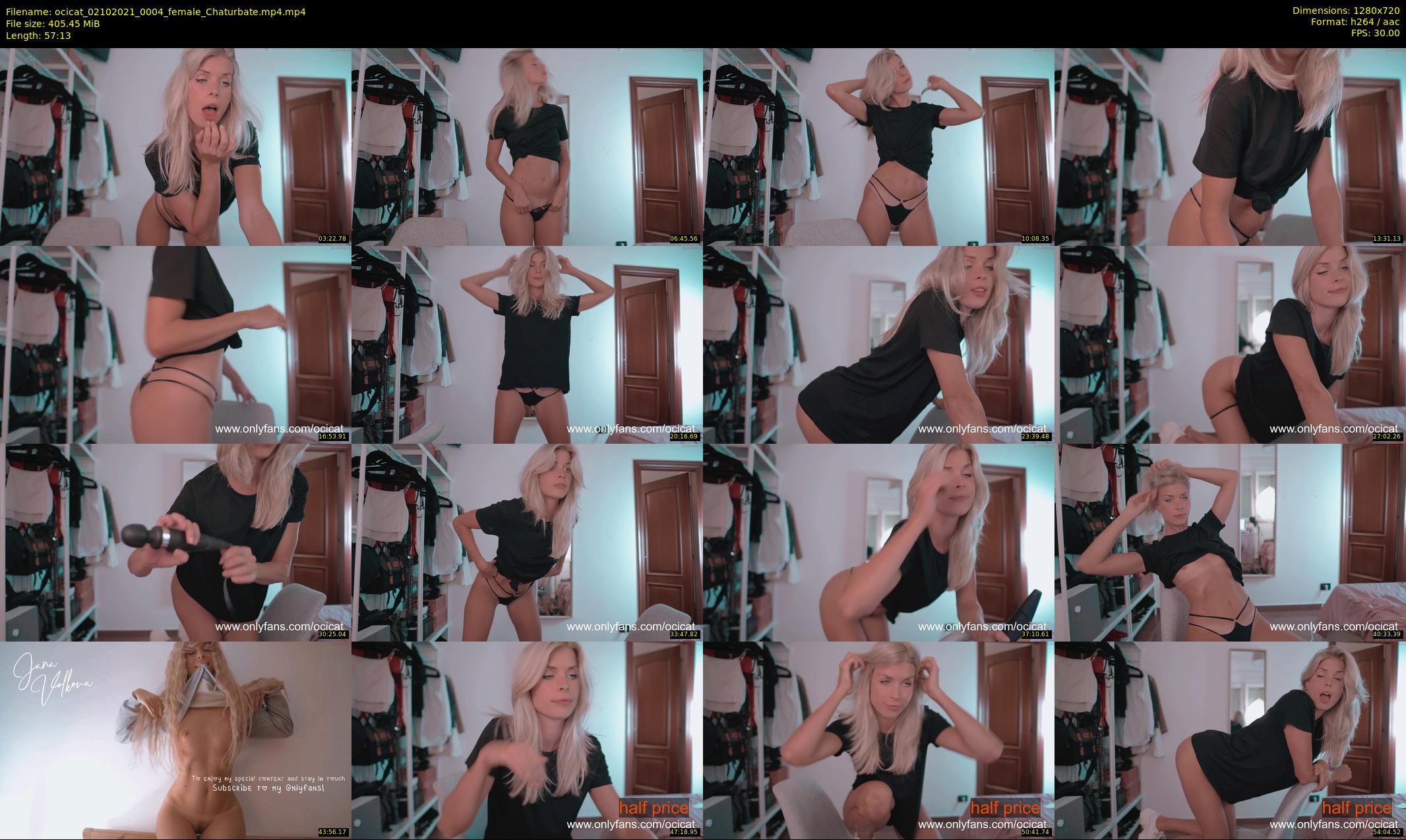 ocicat — 58 minute Chaturbate female cam show recording, 720p, Oct 2, 2021