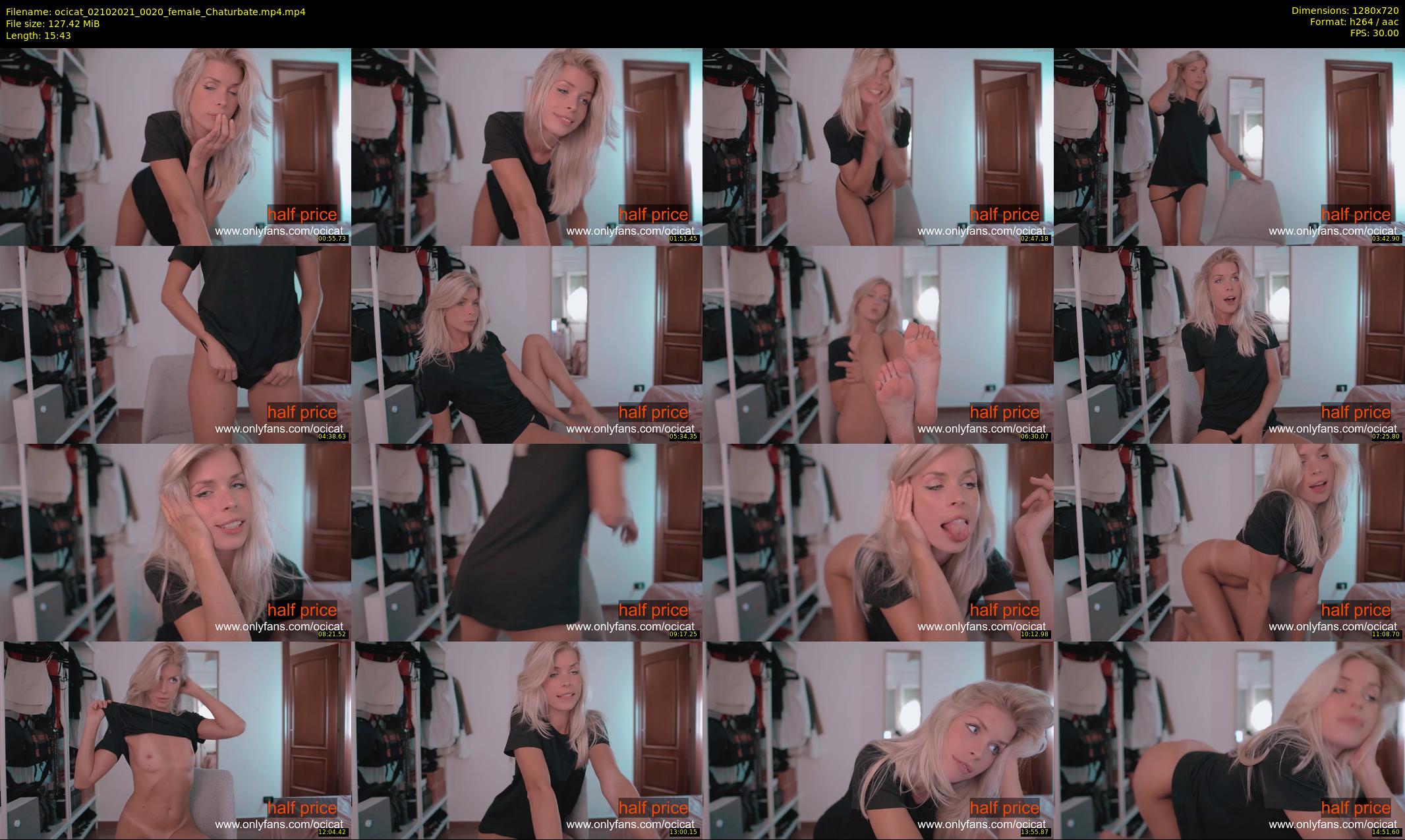 ocicat — 16 minute Chaturbate female cam show recording, 720p, Oct 2, 2021