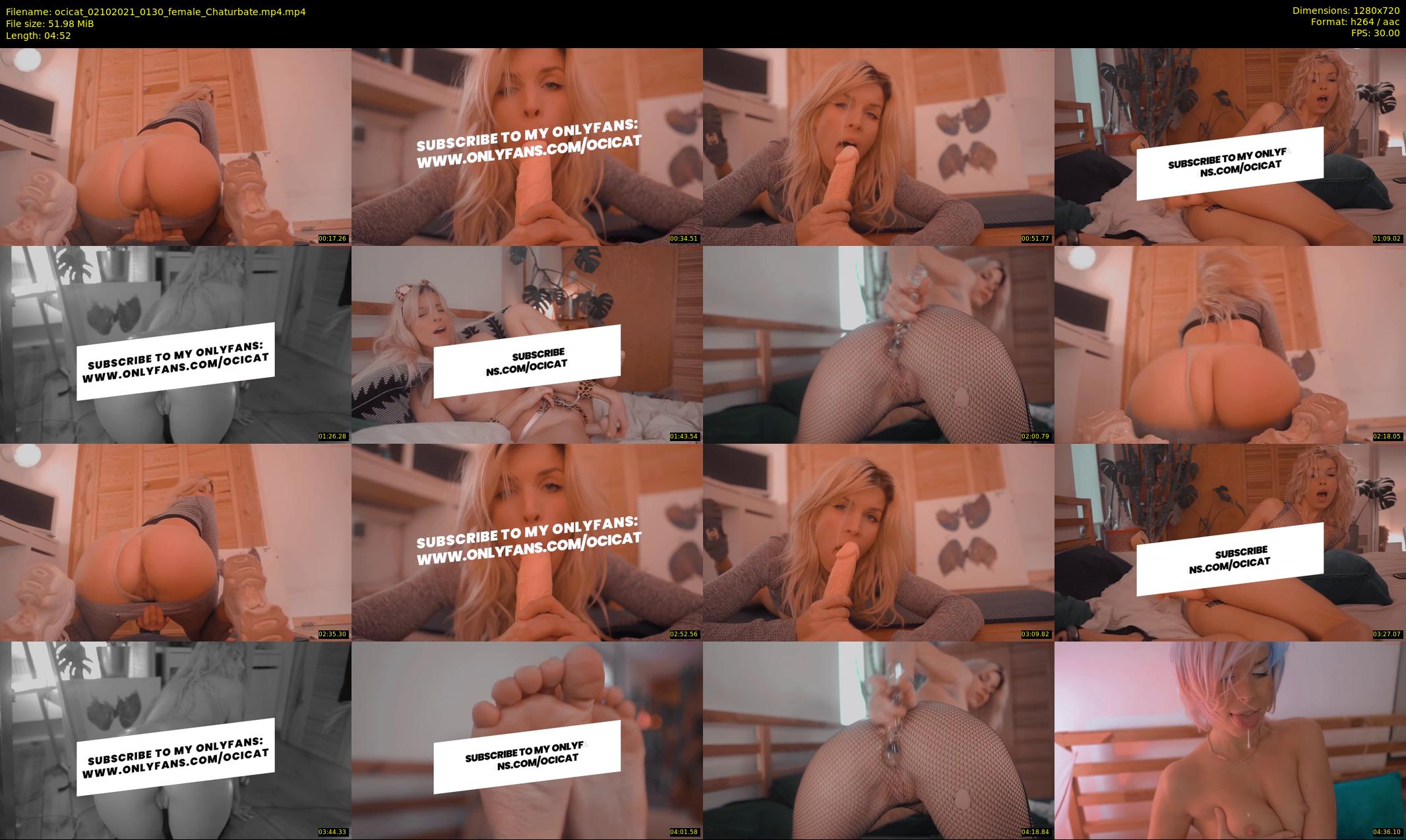ocicat — 5 minute Chaturbate female cam show recording, 720p, Oct 2, 2021
